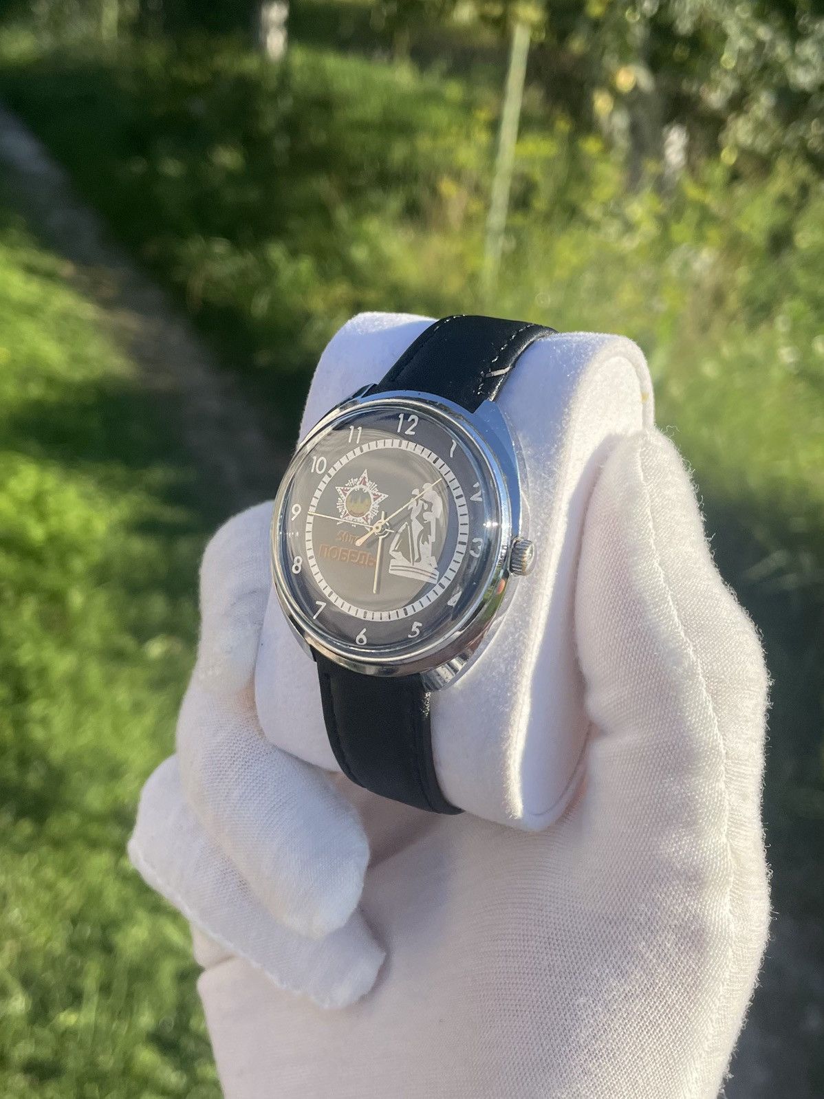 Vintage Watch Raketa Mechanical Retro Wristwatch 1990s