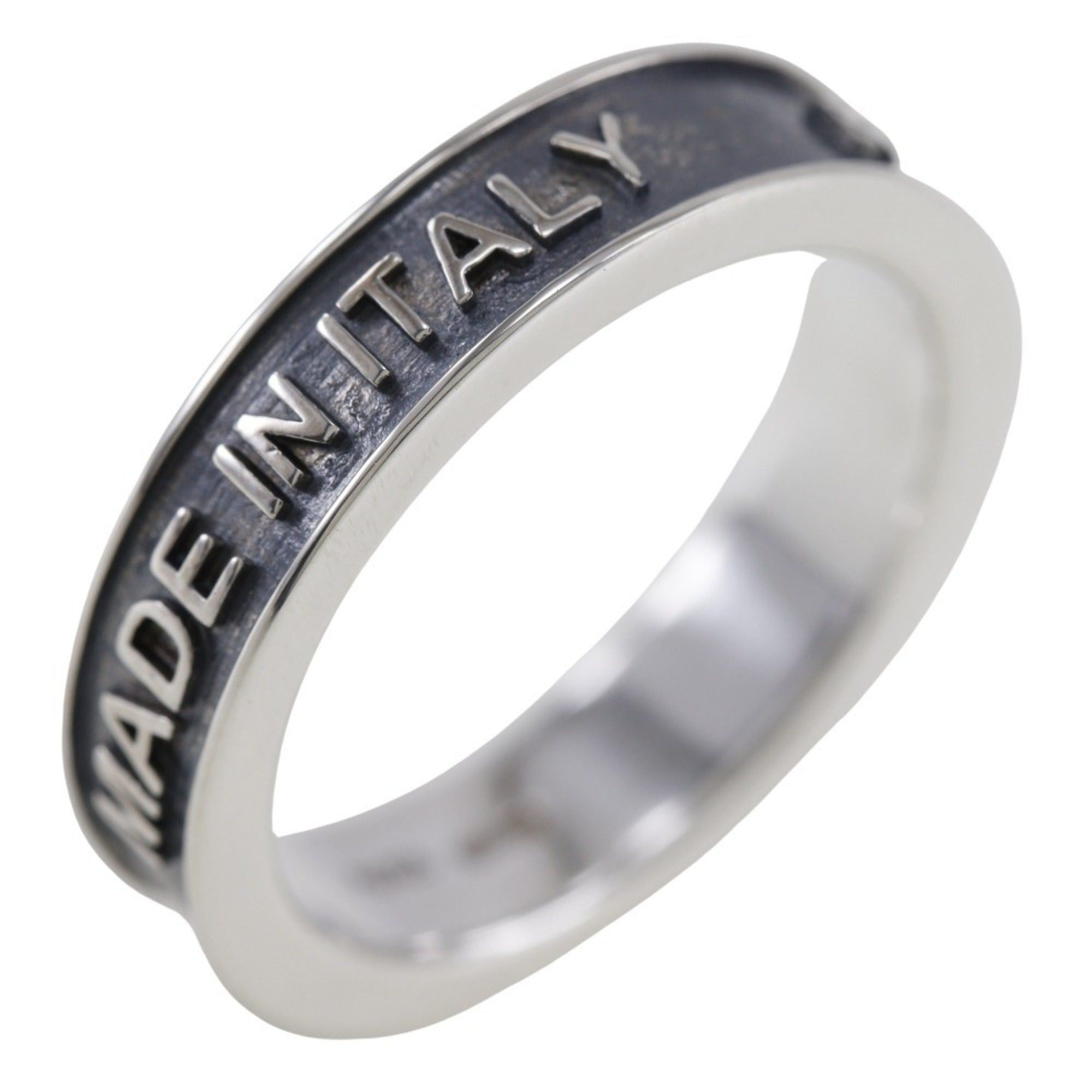 image of Gucci Trademark Ring 925 Silver Approximately 5.6G Vintage Men's Women's I220823122