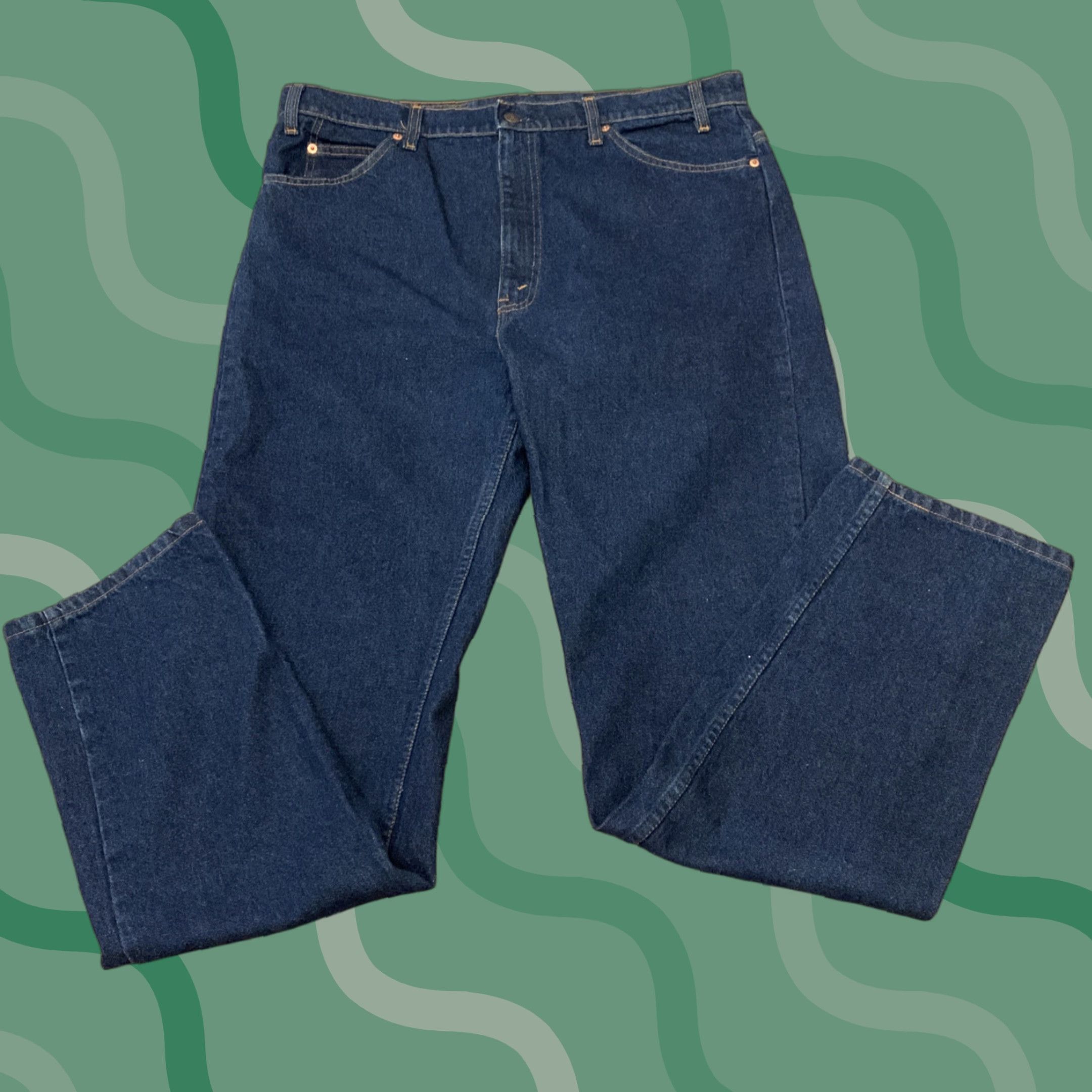 Levi's VINTAGE Levi's 505 Jeans 40x34 Dark Denim USA Mens Size US 40 / EU 56 - 1 Thumbnail