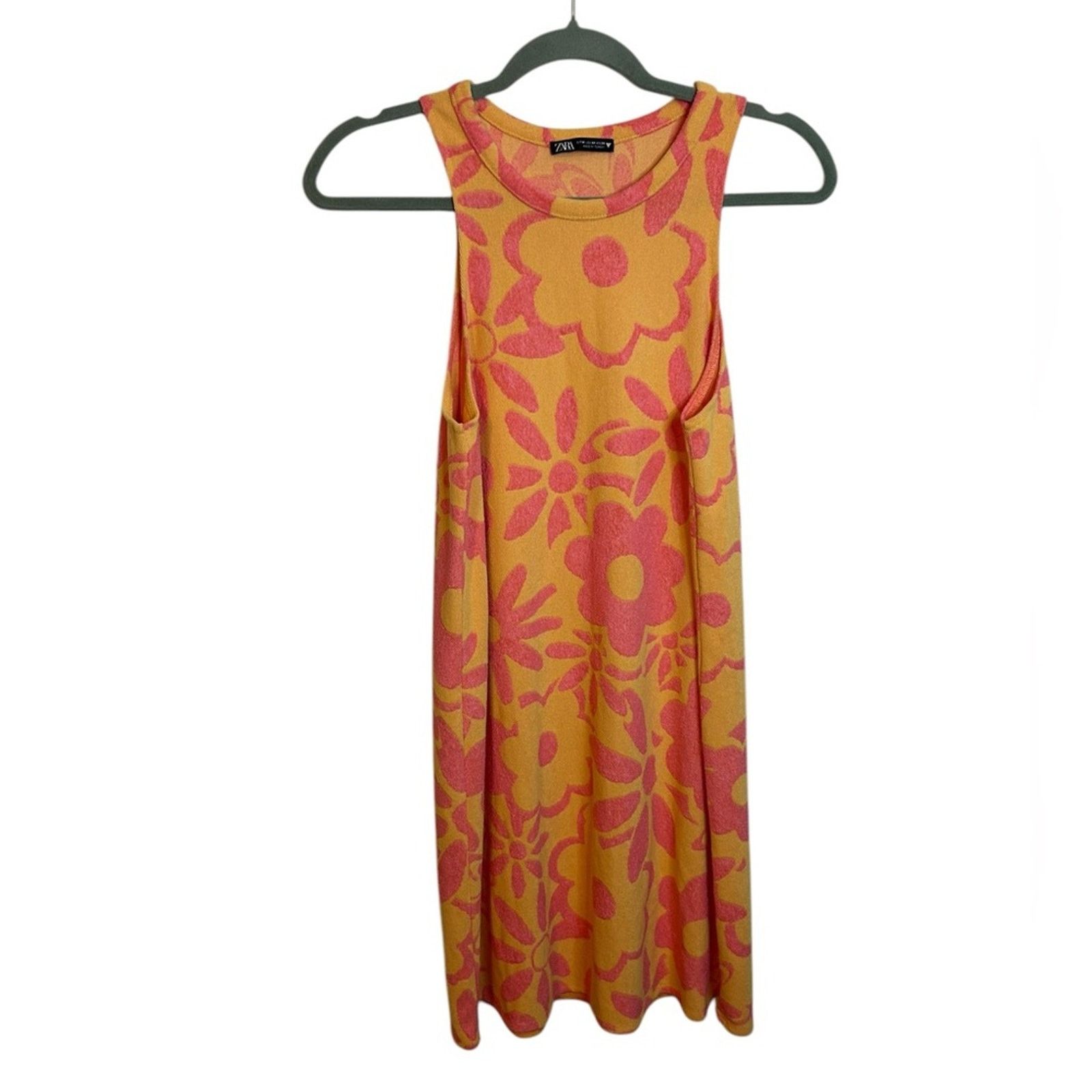 Zara Zara Floral Retro Terrycloth Dress Size M / US 6-8 / IT 42-44 - 1 Thumbnail