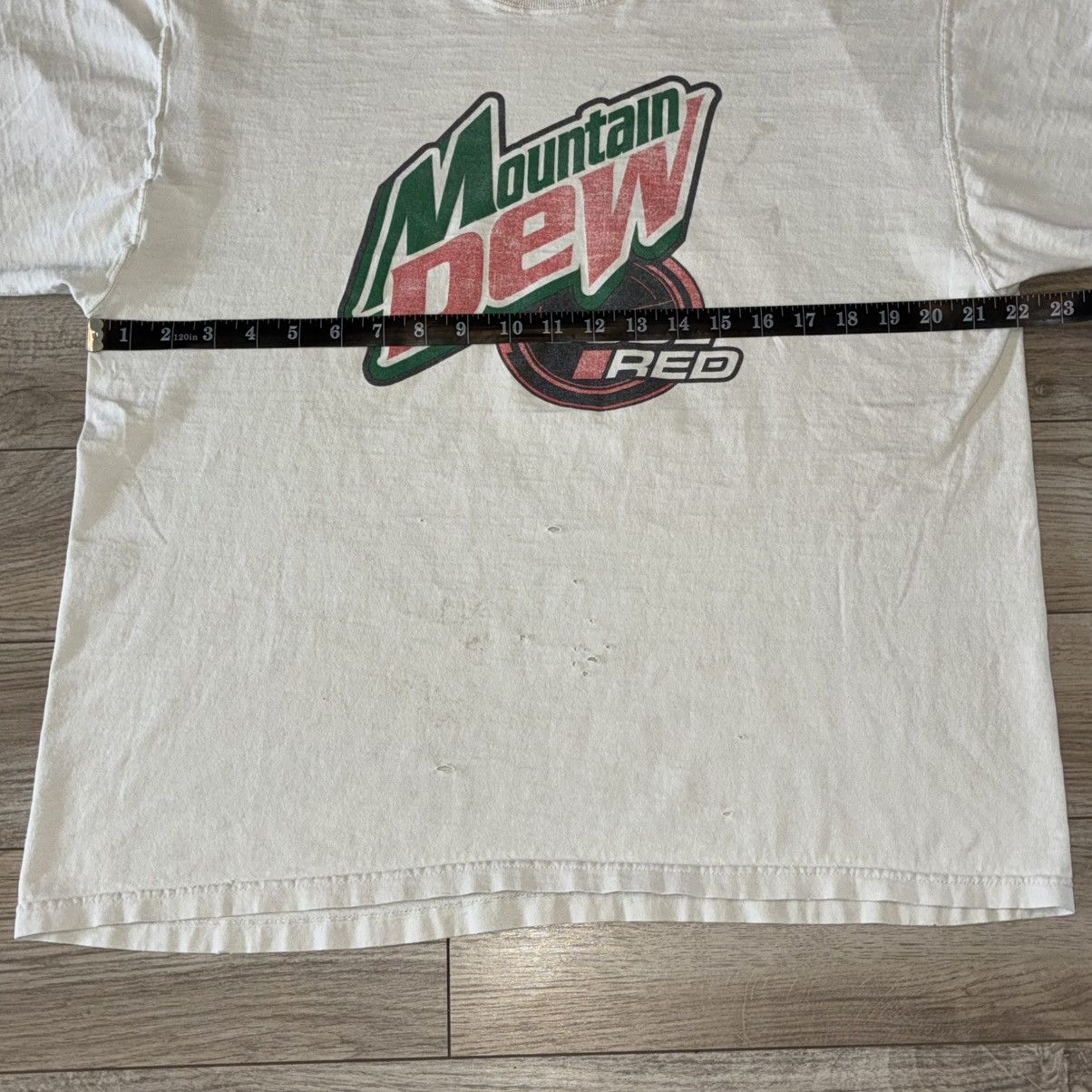 Fruit Of The Loom Mountain Dew Code Red distressed tee shirt Size US XL / EU 56 / 4 - 7 Thumbnail