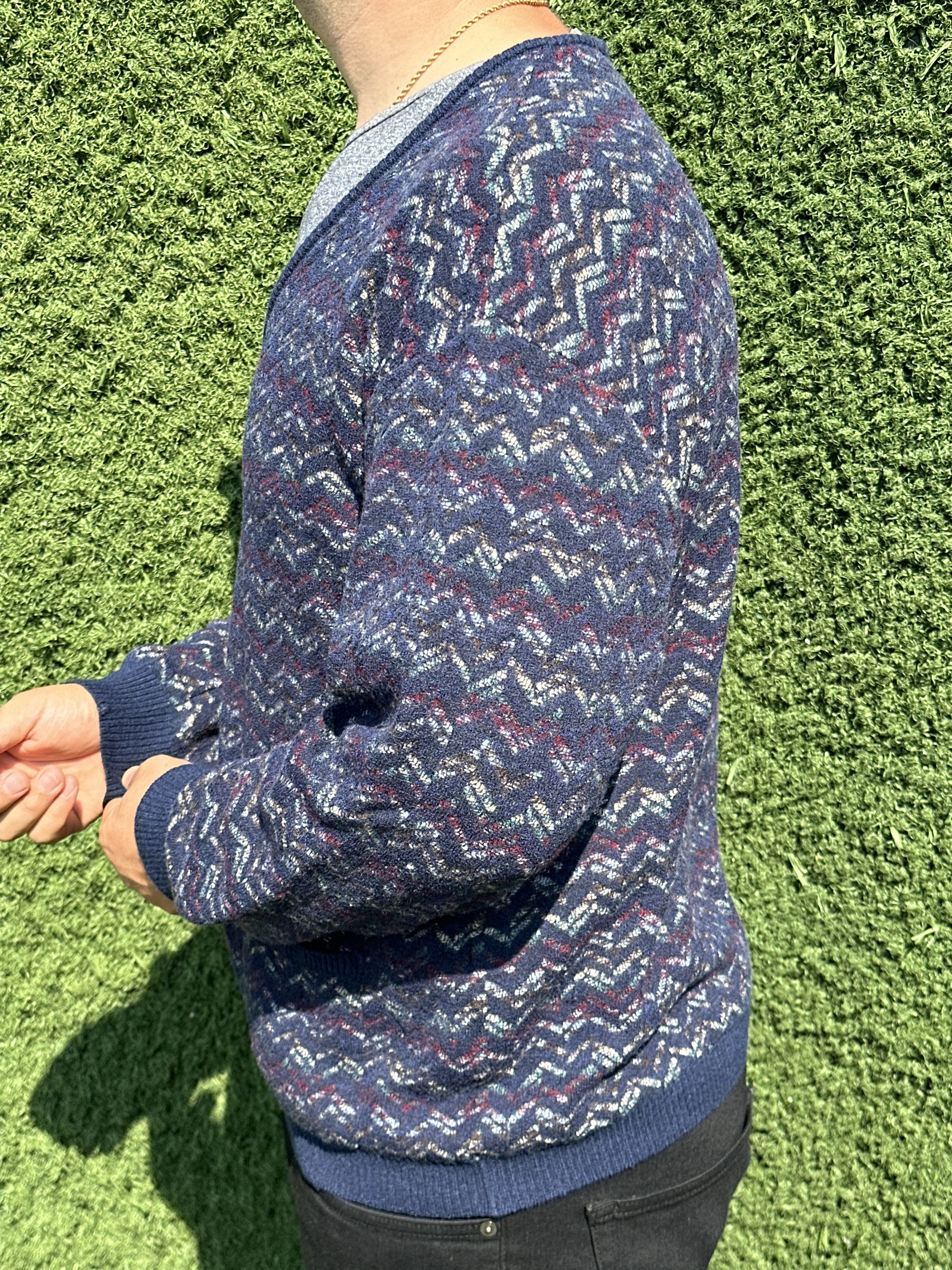 Missoni Missoni Sport Cardigan 3D Knit Retro Sweater Size 54 Size US L / EU 52-54 / 3 - 2 Thumbnail
