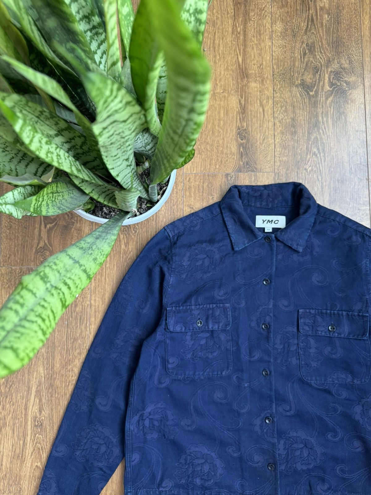 YMC YMC women’s navy blue flower pattern Xsmall Shirt Size XS / US 0-2 / IT 36-38 - 2 Thumbnail