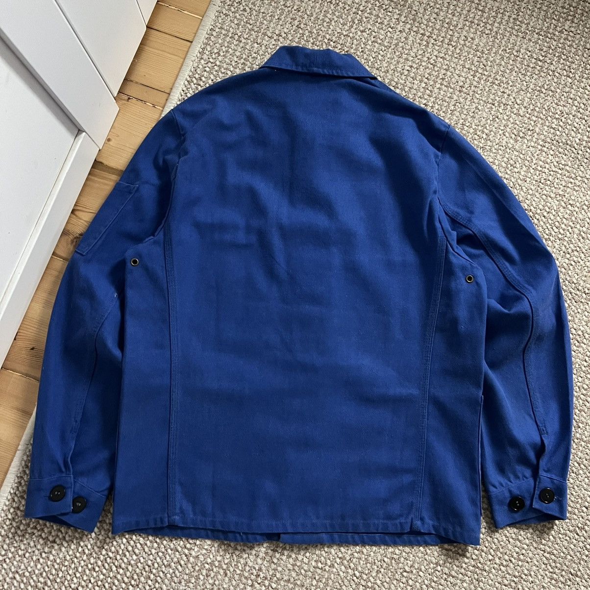 Vintage French sanfor chore vintage faded works jacket Size US S / EU 44-46 / 1 - 8 Thumbnail
