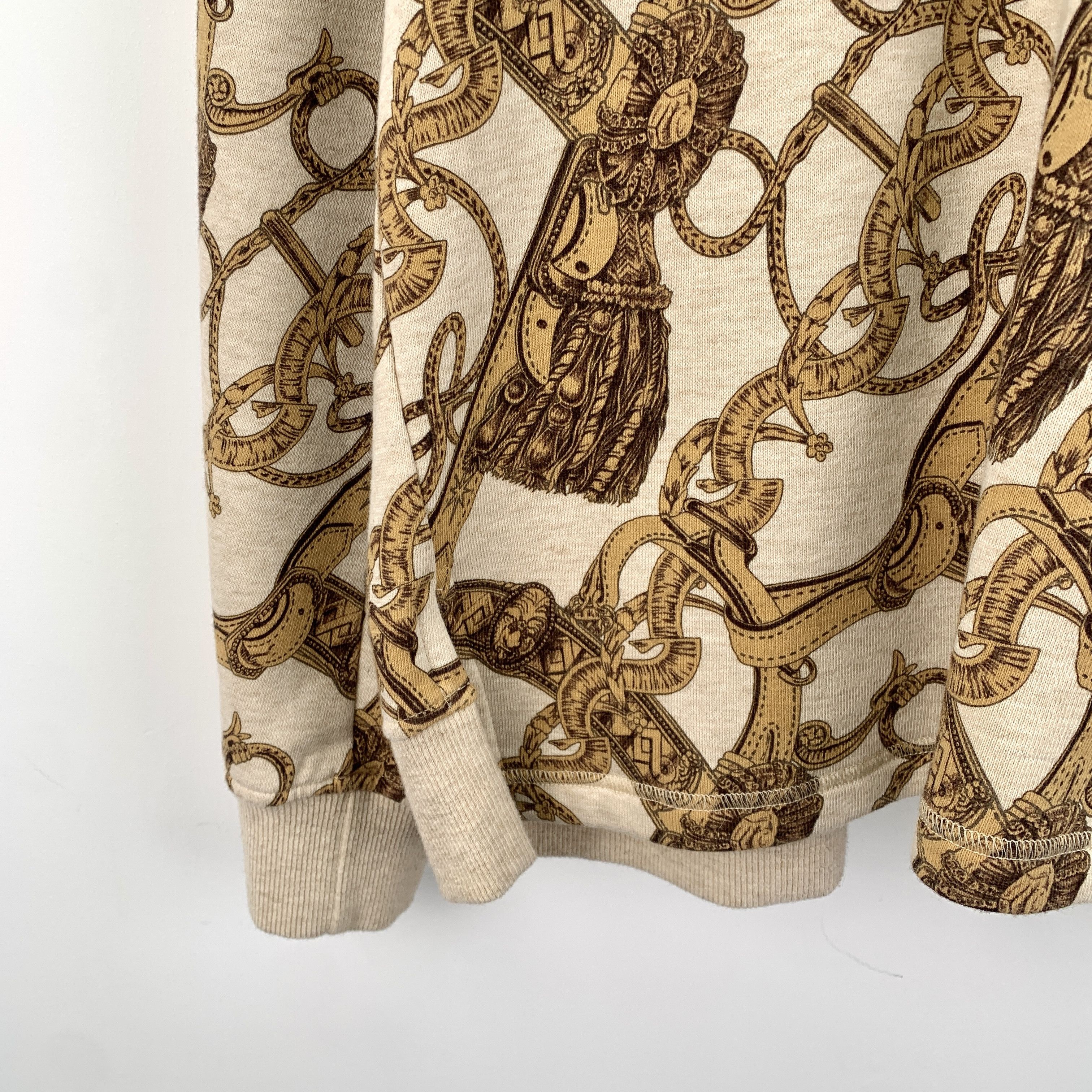 Hermes Hermès Sweatshirt – Print Cotton Crewneck (Size S) Size S / US 4 / IT 40 - 4 Thumbnail