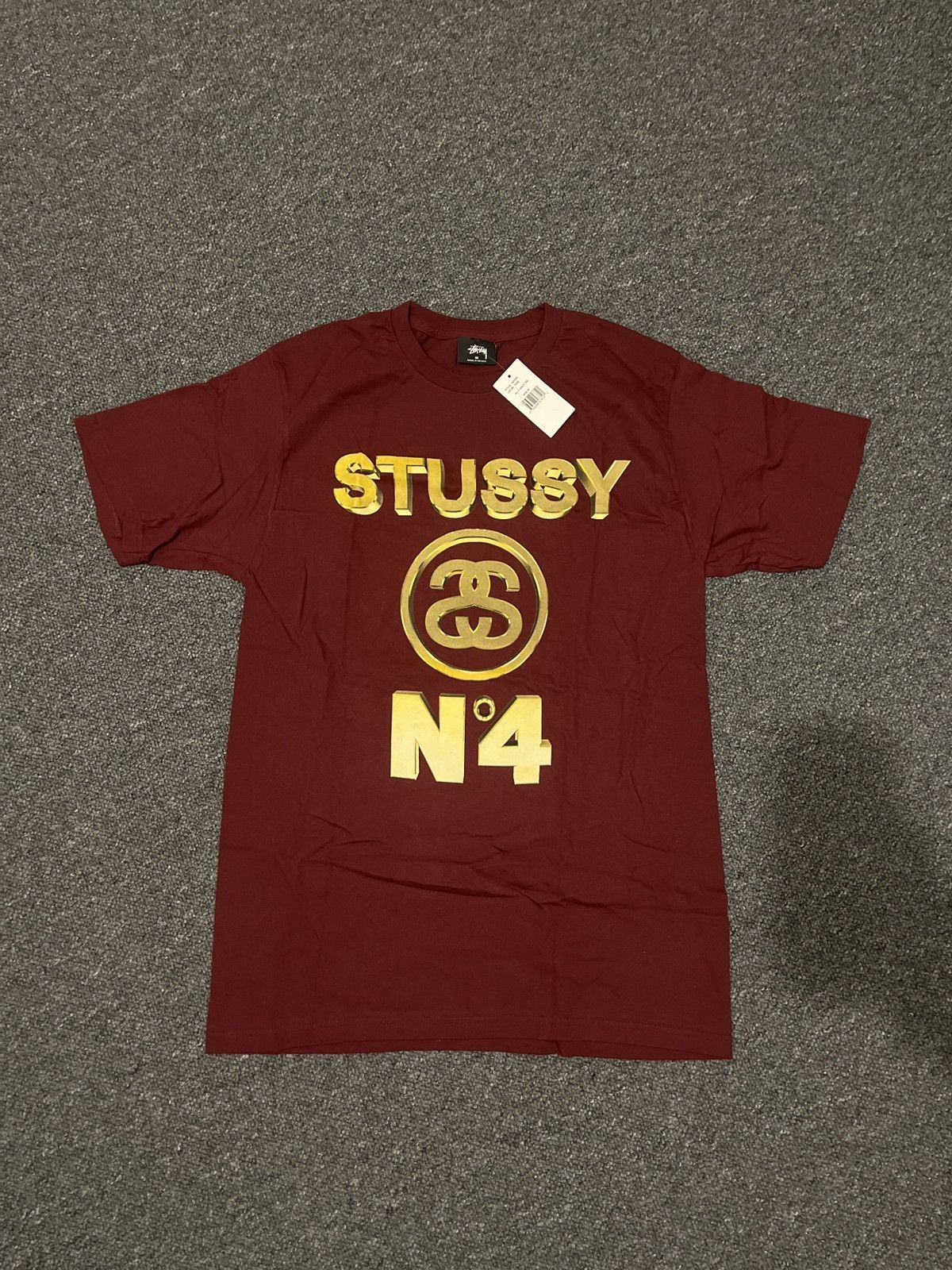 Stussy Stussy No. 4 Gold Tee Size US M / EU 48-50 / 2 - 1 Thumbnail