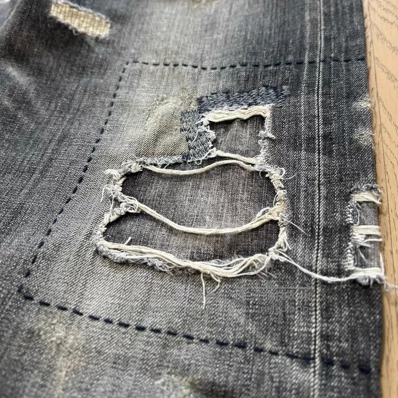 Neighborhood Neighborhood size XL Washed Patch Denim Pants Size US 27 - 2 Thumbnail