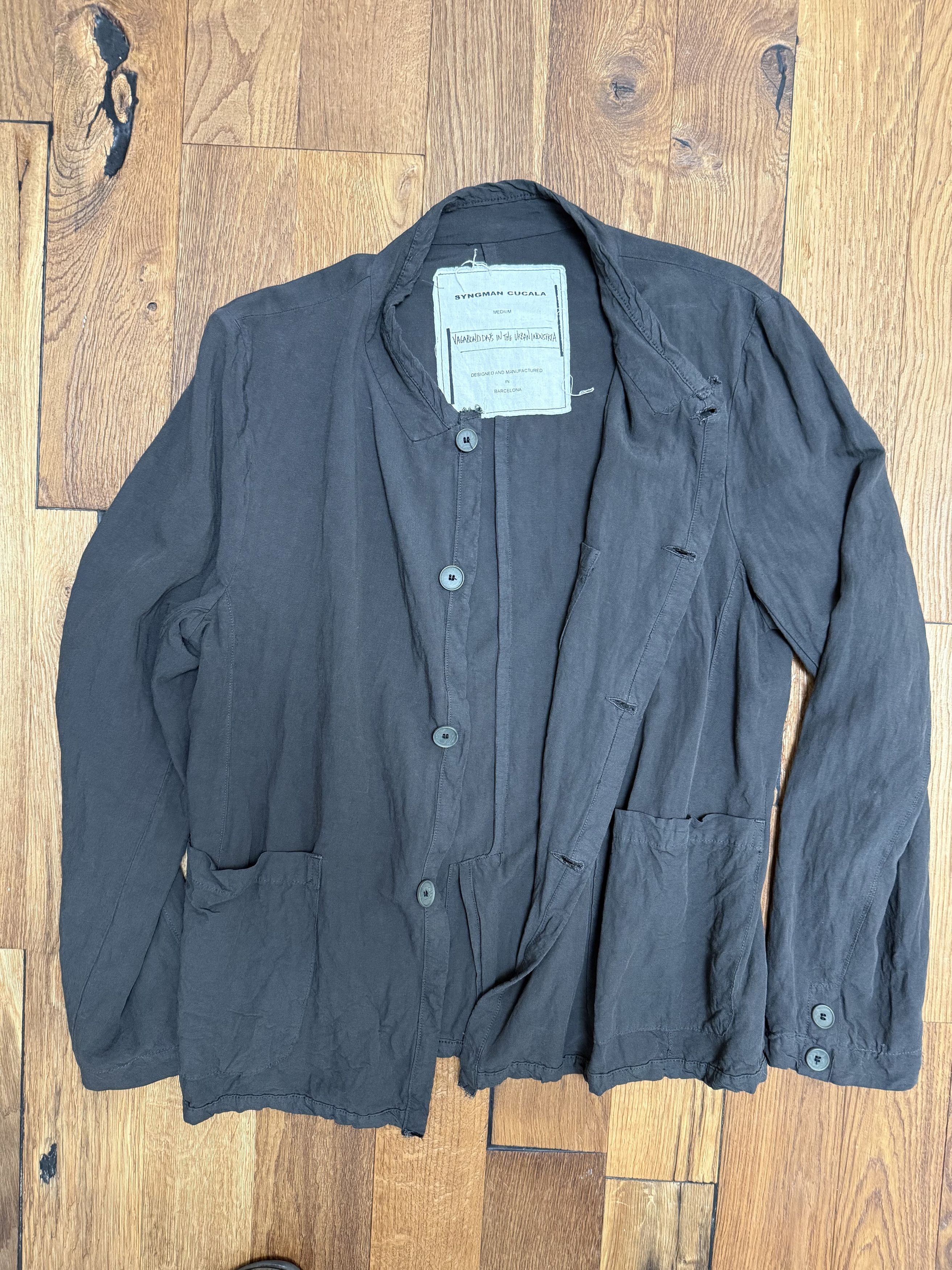 SYNGMAN CUCALA Syngman Cucala Linen-Rayon Jacket Size 48R - 2 Thumbnail