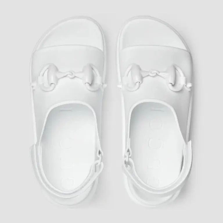 Gucci o1s1wg110125 Flatform Sandals in White Size US 11 / IT 41 - 3 Thumbnail