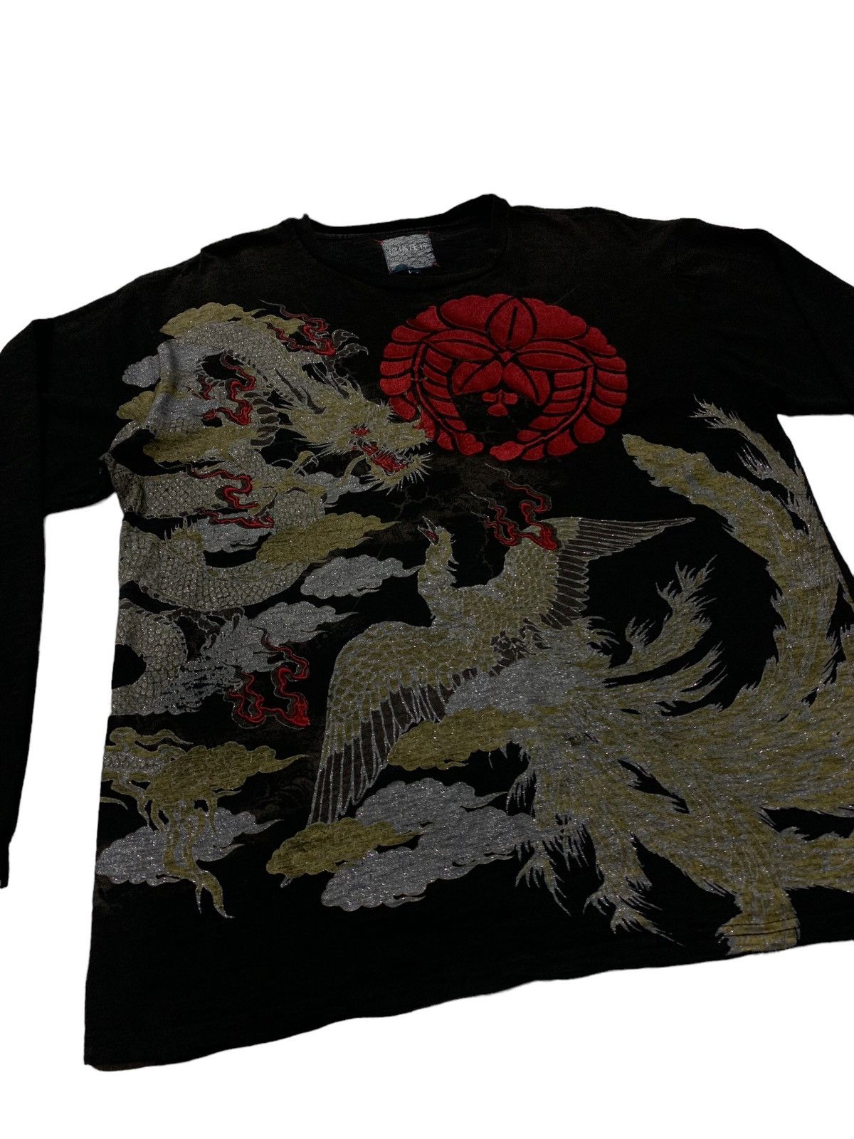Hysteric Glamour KARAKURI Japan Yakuza Embroidered Glitter L/S Tshirt Size US L / EU 52-54 / 3 - 4 Thumbnail