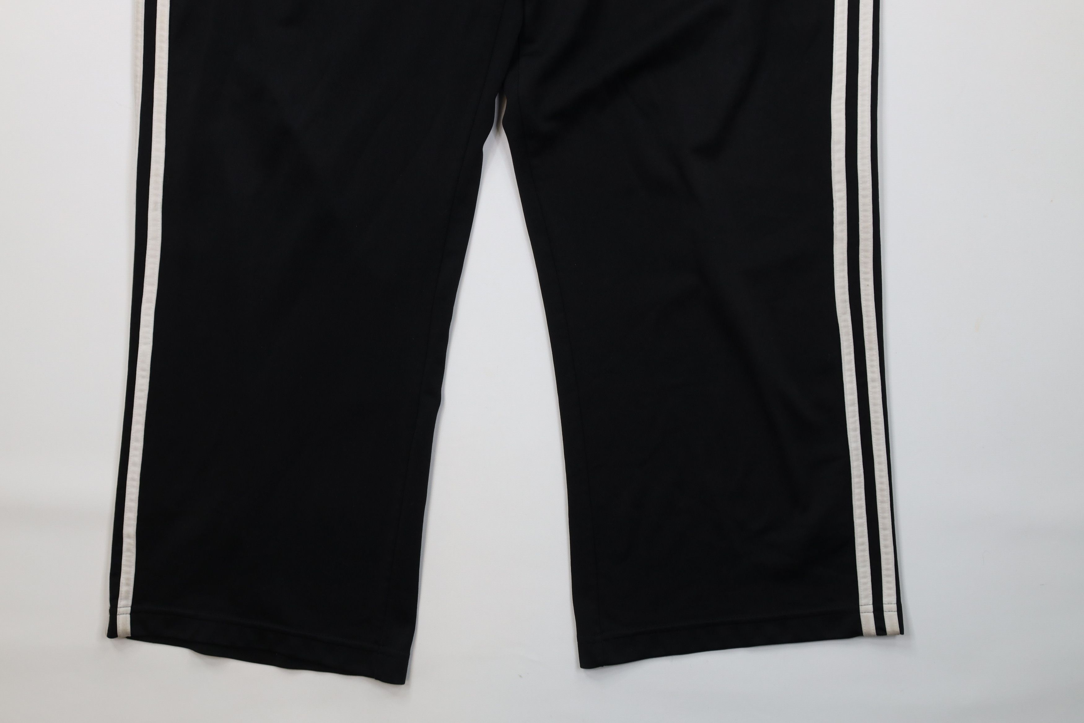Adidas Vintage Y2K Adidas Striped Wide Leg Sweatpants Pants Black Size US 34 / EU 50 - 4 Thumbnail
