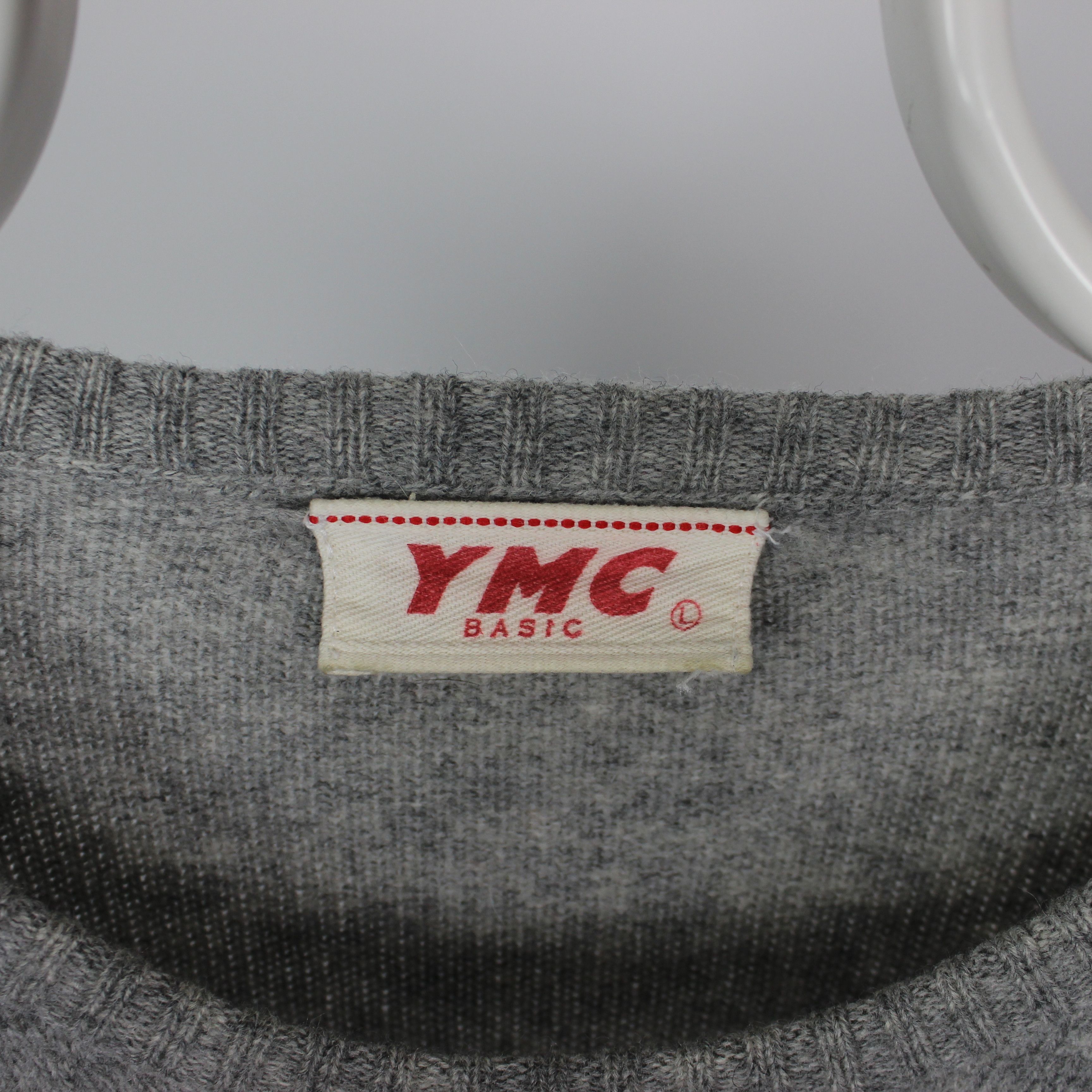 YMC YMC sweater centr logo wool men L gray Size US L / EU 52-54 / 3 - 5 Thumbnail