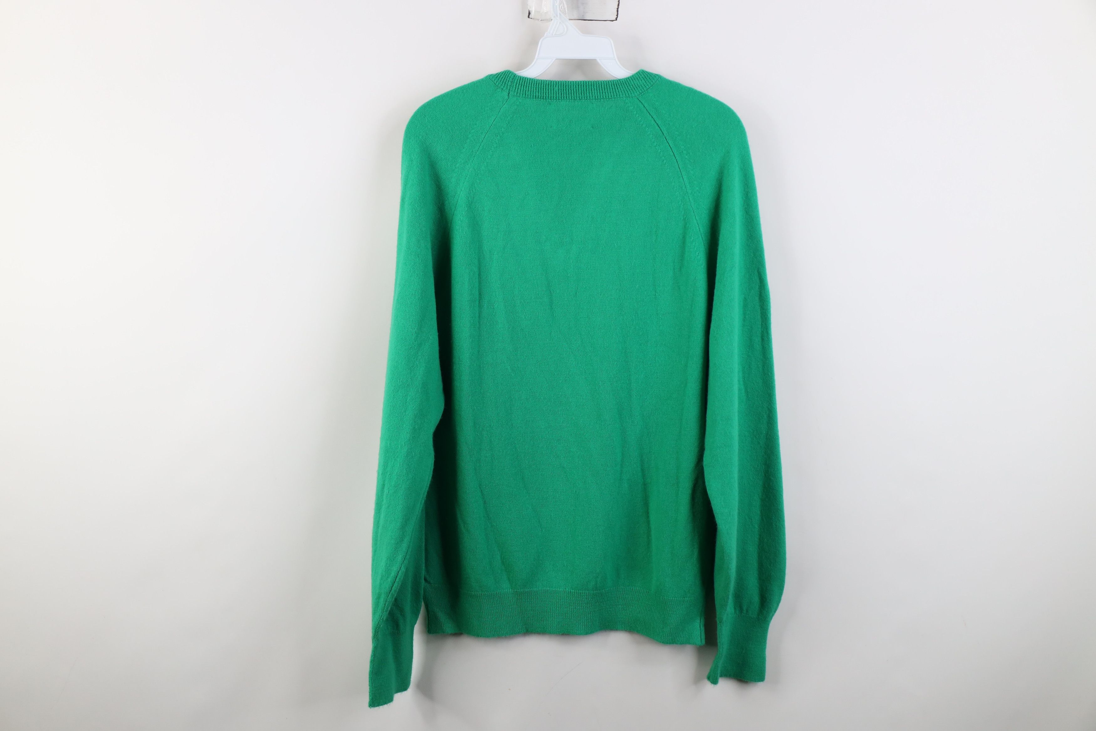 Vintage Vintage 70s Masters Golf Soft Knit V-Neck Sweater Green USA Size US M / EU 48-50 / 2 - 8 Thumbnail