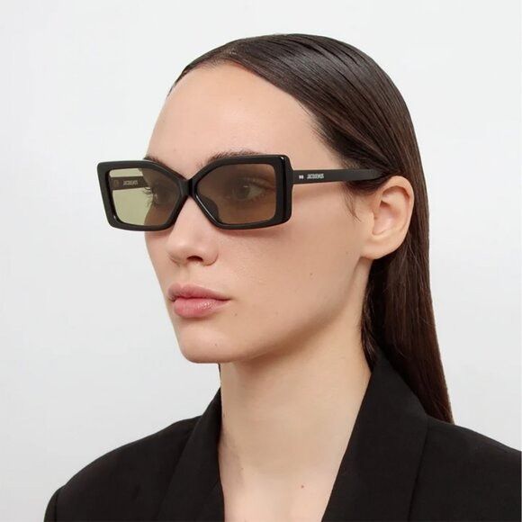 Jacquemus Jacquemus SPIAGGIA JAC/41 C3 Sunglasses White Geometric Size ONE SIZE - 2 Thumbnail