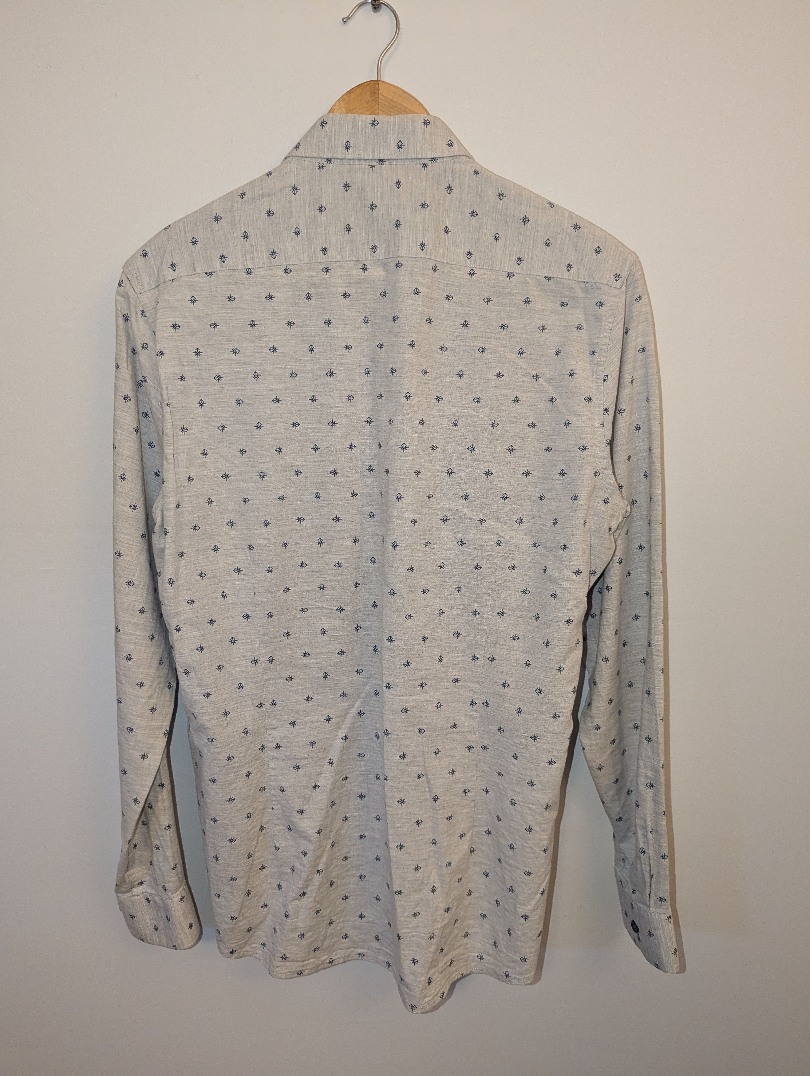 RW&CO. Men's RW & Co. Grey Pattern Button-Up Size US M / EU 48-50 / 2 - 2 Thumbnail