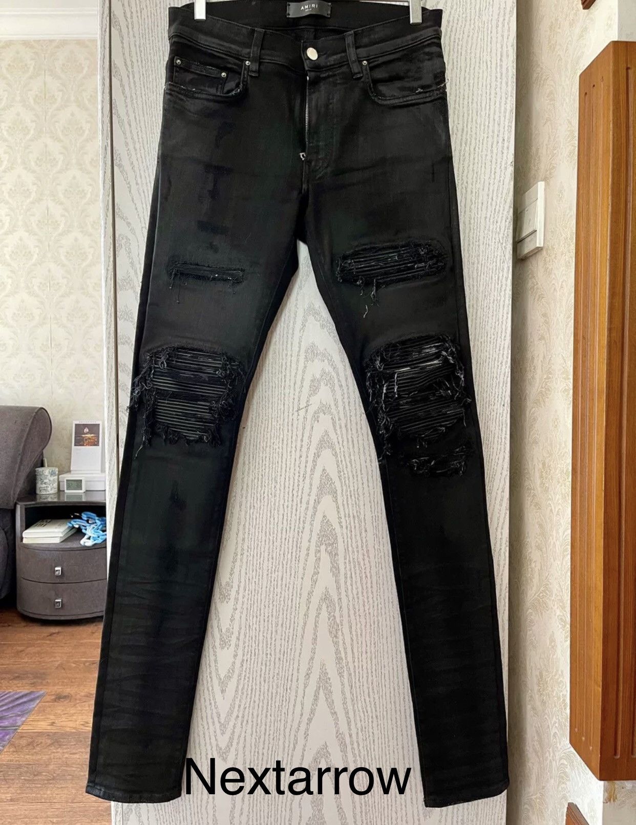 Amiri Amiri 16AW Wax MX1 jeans 2412-Nextarrow Size US 29 - 1 Thumbnail