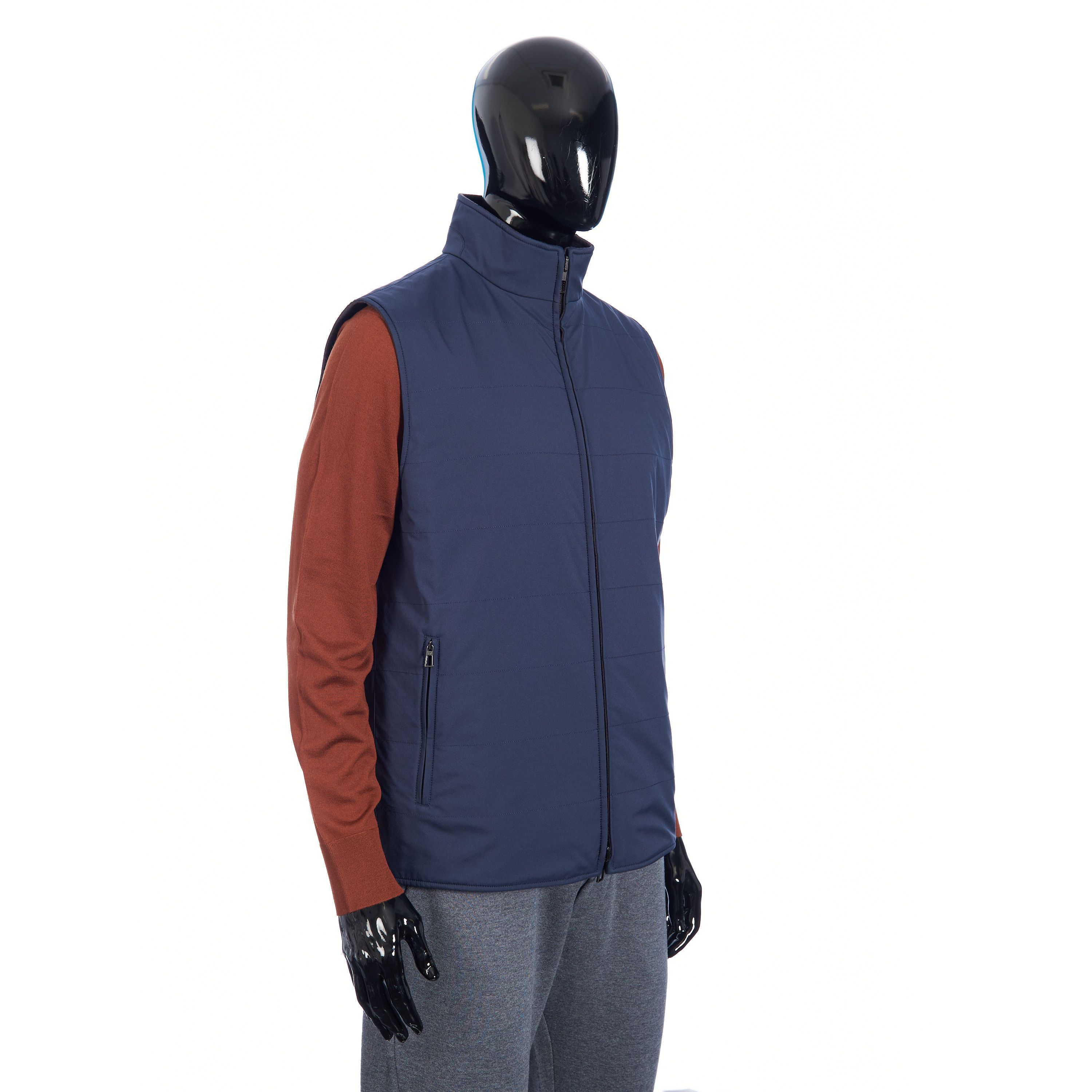 Loro Piana Delray Reversible Vest In Cashmere Storm System Size US M / EU 48-50 / 2 - 9 Thumbnail
