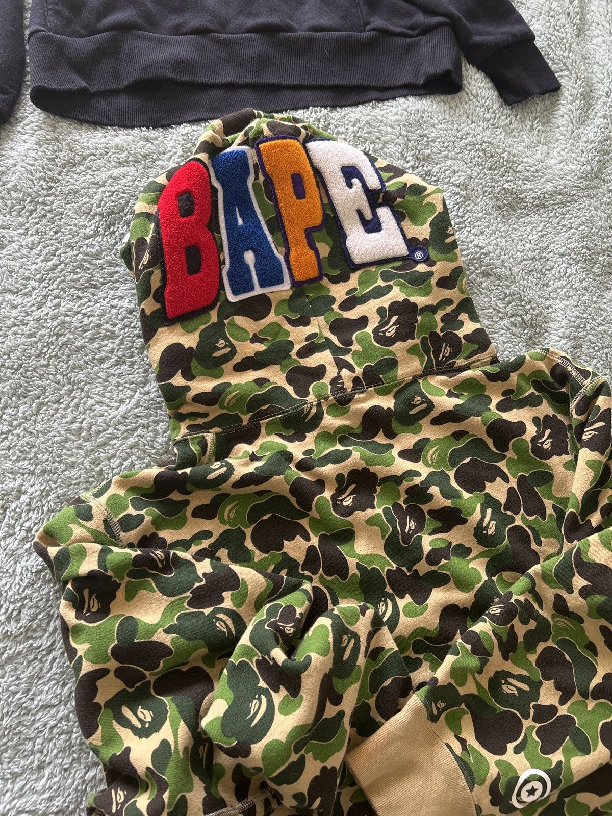 Bape Bape 2nd APE Green Camo Pullover Size US XL / EU 56 / 4 - 2 Thumbnail