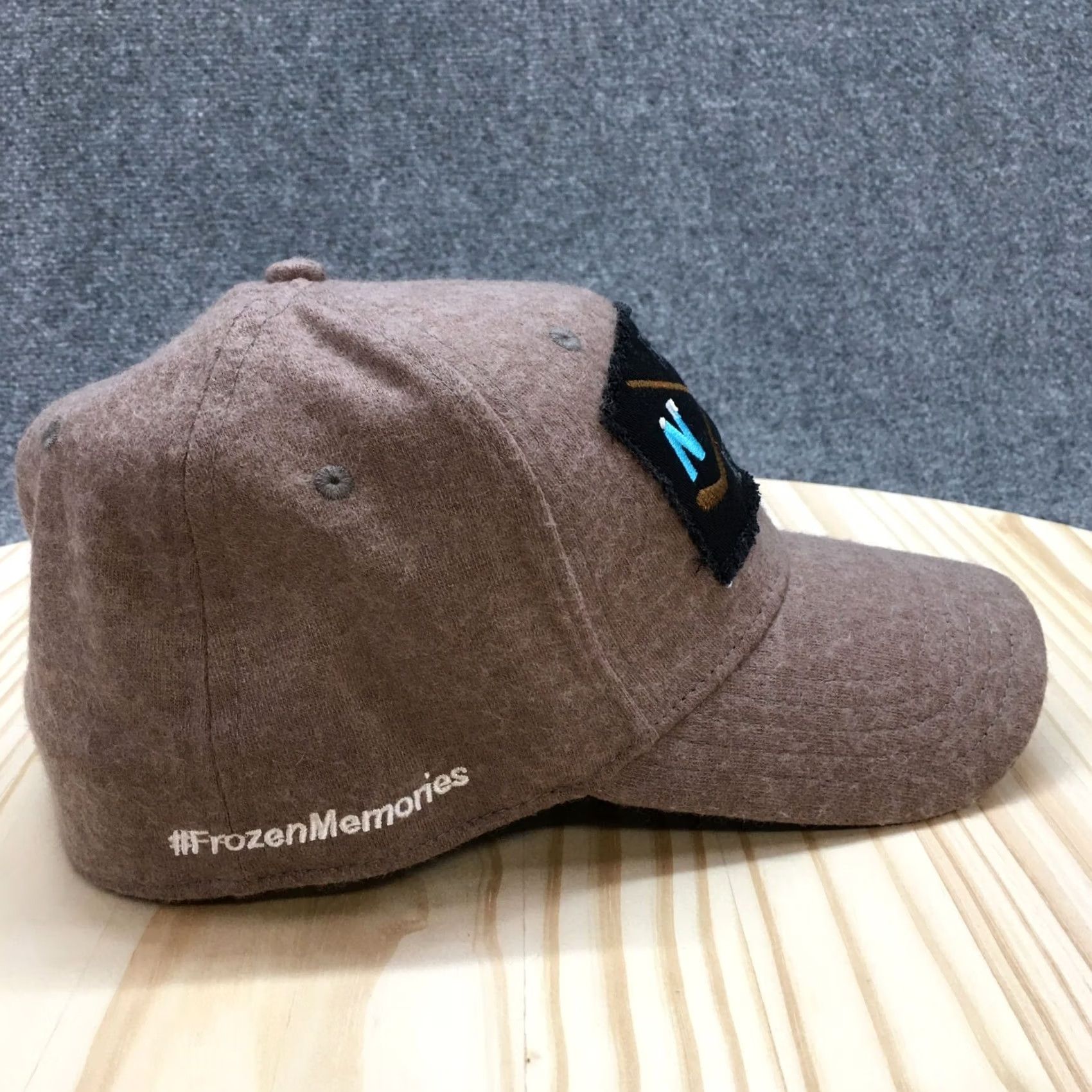 Vintage Frozen Memories Nice Rink Baseball Cap Mens Brown OS Adjustable Embroidered Logo Size ONE SIZE - 4 Thumbnail