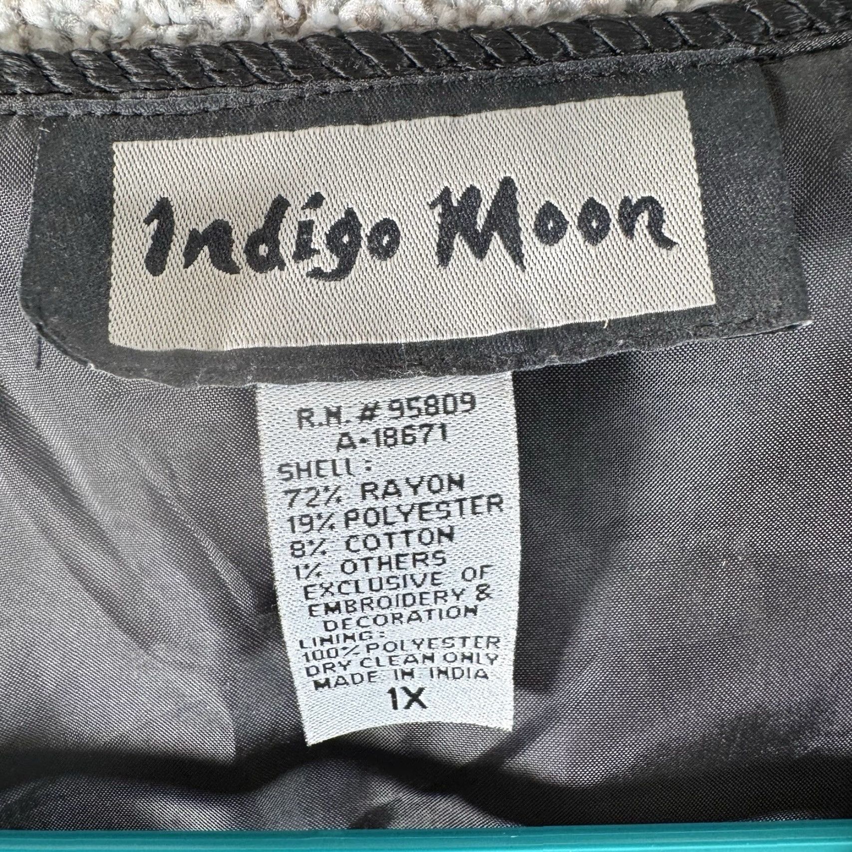 Vintage VINTAGE Indigo Moon Jacket 1X Women Leopard Print Patchwork Whimsigoth Art To Wear Thick Lined Shoulder Pads 90s Retro Fall Spring Winter Size XL / US 12-14 / IT 48-50 - 5 Thumbnail