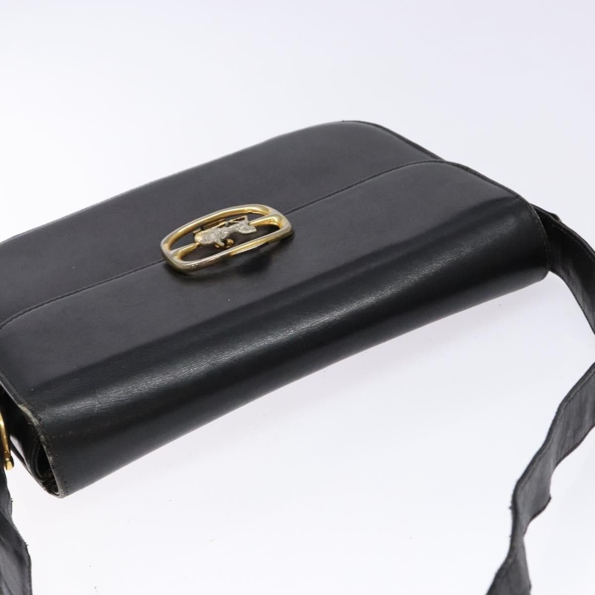 Celine CELINE Shoulder Bag Leather Black Gold Size ONE SIZE - 6 Thumbnail
