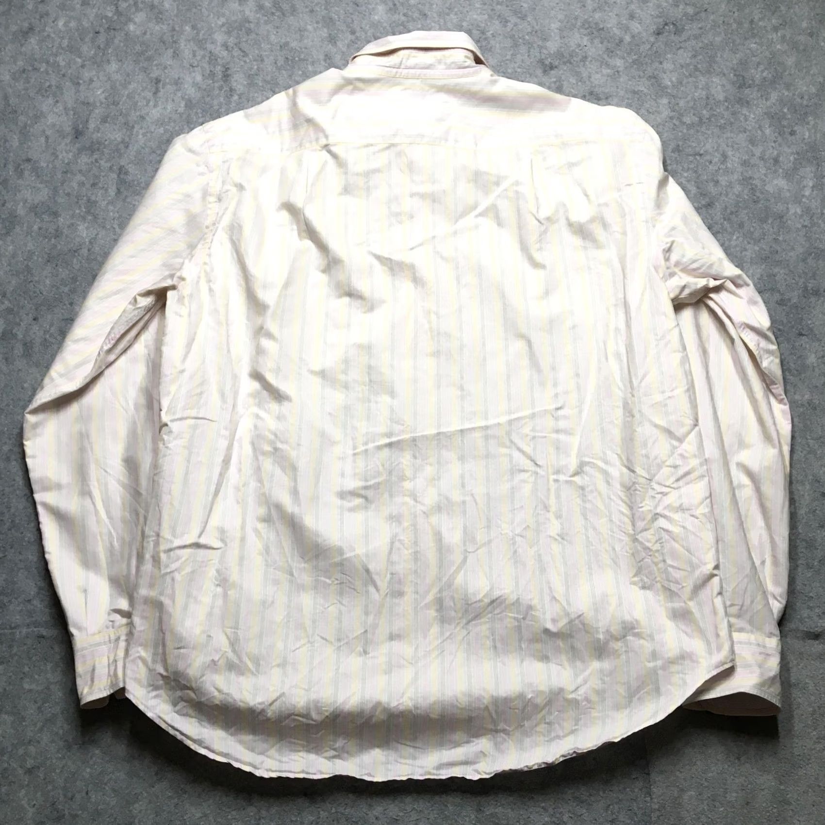 Brioni Brioni Shirt Mens XL Stripe Button-Down Italy Neiman Marcus Luxury Dress Shirt Color White Size 46R - 7 Thumbnail