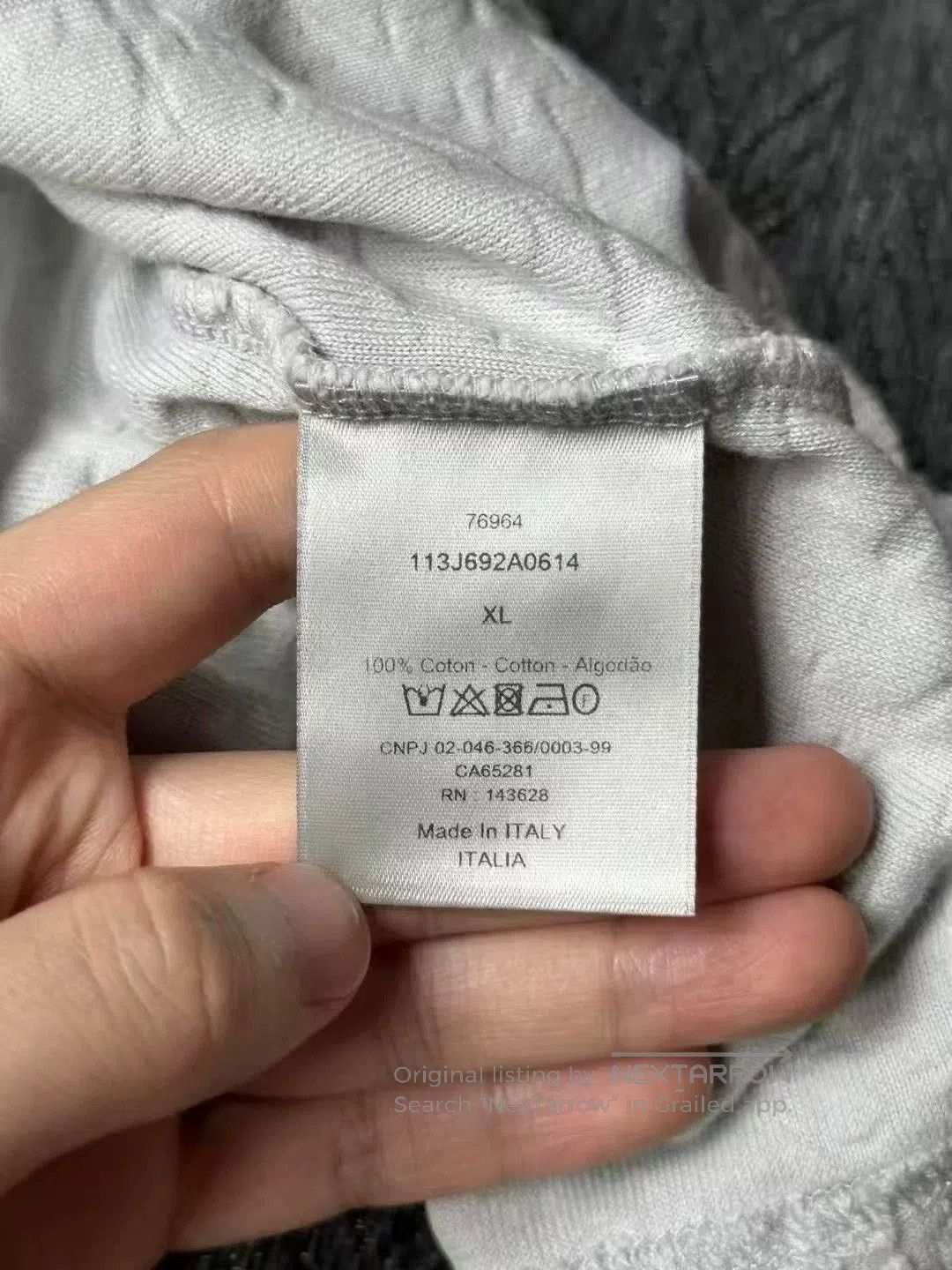 Dior Dior Gray Blue Terry Short Sleeve. Size US XL / EU 56 / 4 - 4 Thumbnail