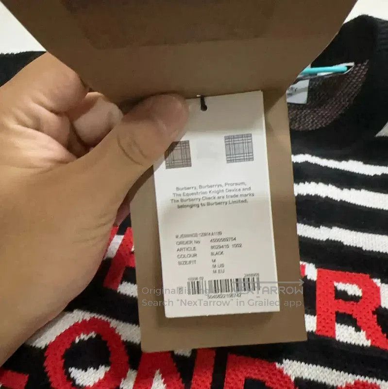 Burberry Burberry Black Wool Knit Sweater for Men. Size US M / EU 48-50 / 2 - 4 Thumbnail