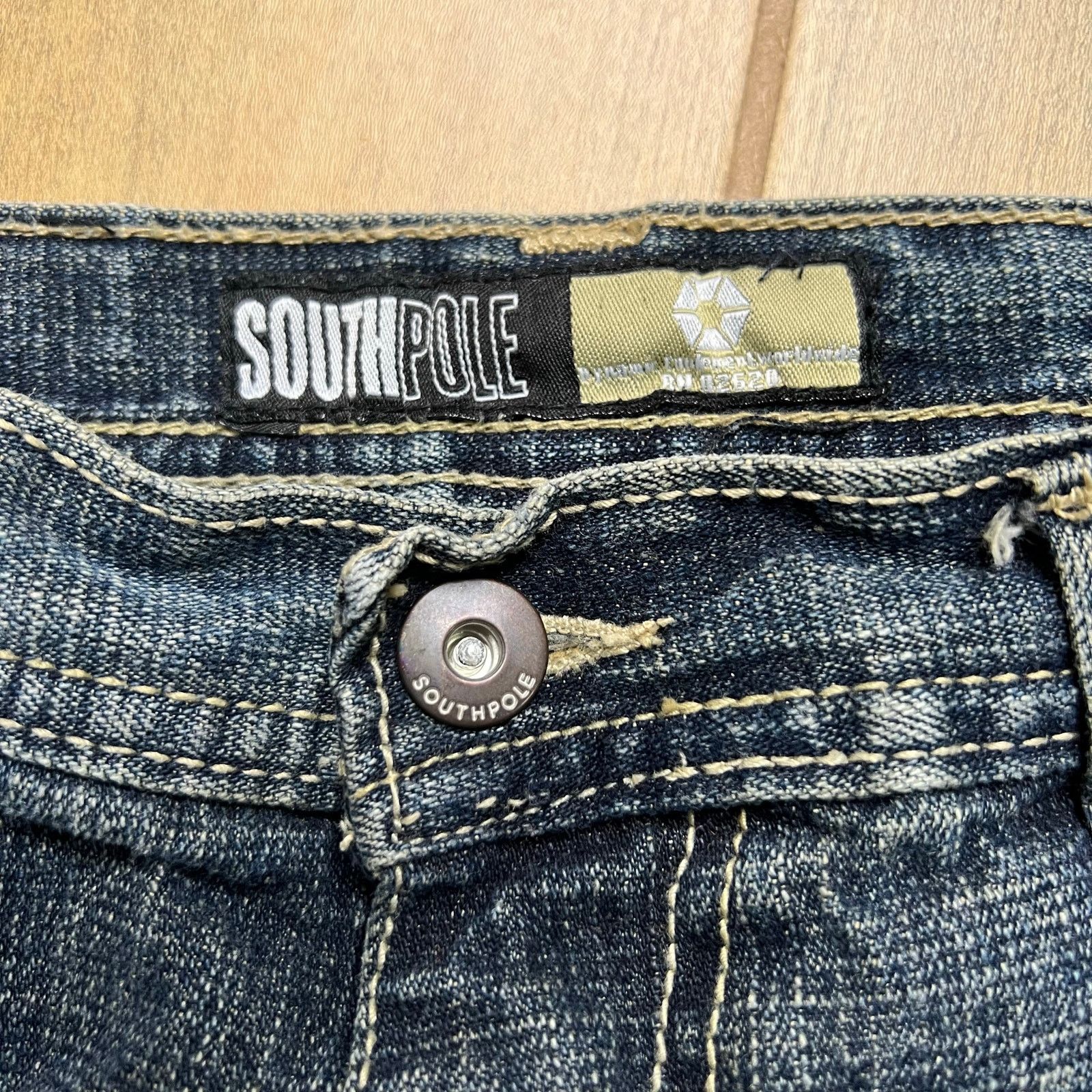 Southpole Vintage SouthPole Y2K Denim Jean Shorts waist Sz 27 Youth 14 Size US 27 - 3 Thumbnail