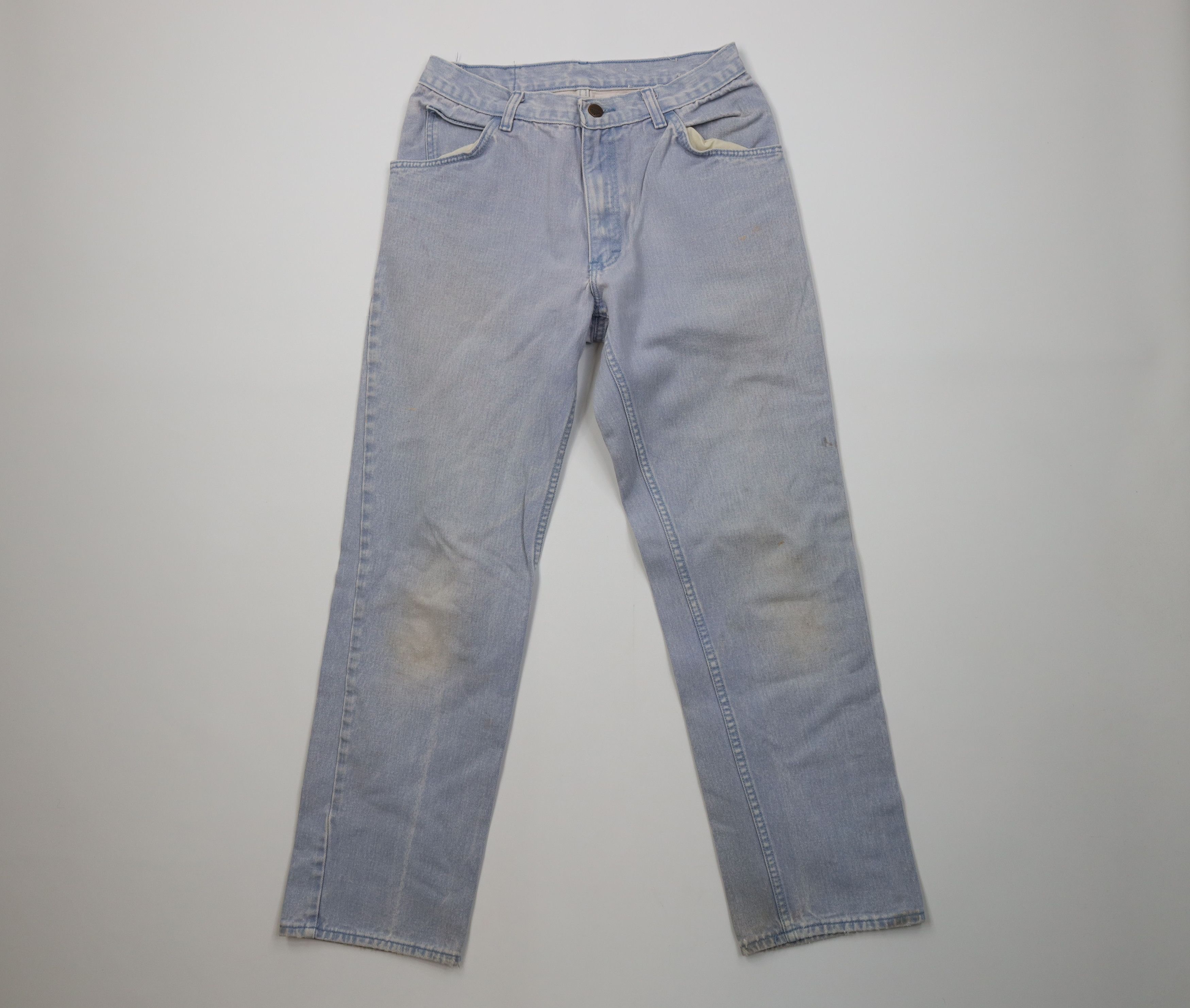Vintage Vintage 90s Streetwear Pigment Stonewash Straight Leg Jeans Size 28" / US 6 / IT 42 - 1 Thumbnail