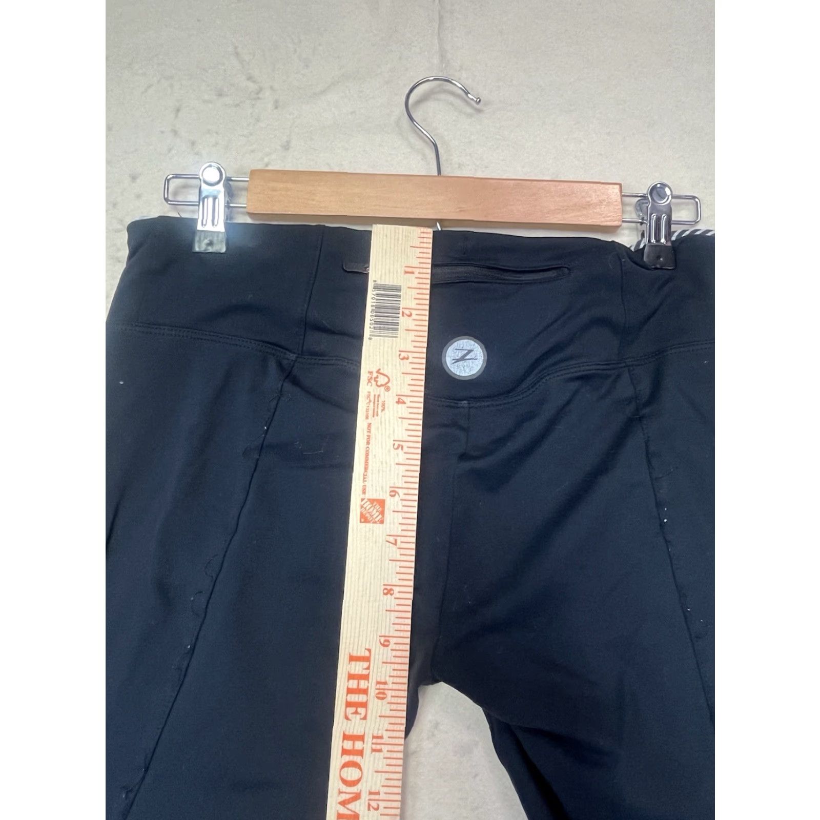 Vintage Zoot Womens Leggings M Black Athletic Pull On Size 32" / US 10 / IT 46 - 4 Thumbnail
