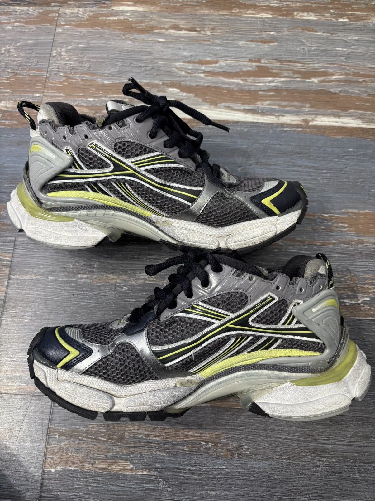 Balenciaga Balenciaga Runner Grey Yellow Size US9/EU42 Size US 9 / EU 42 - 3 Thumbnail