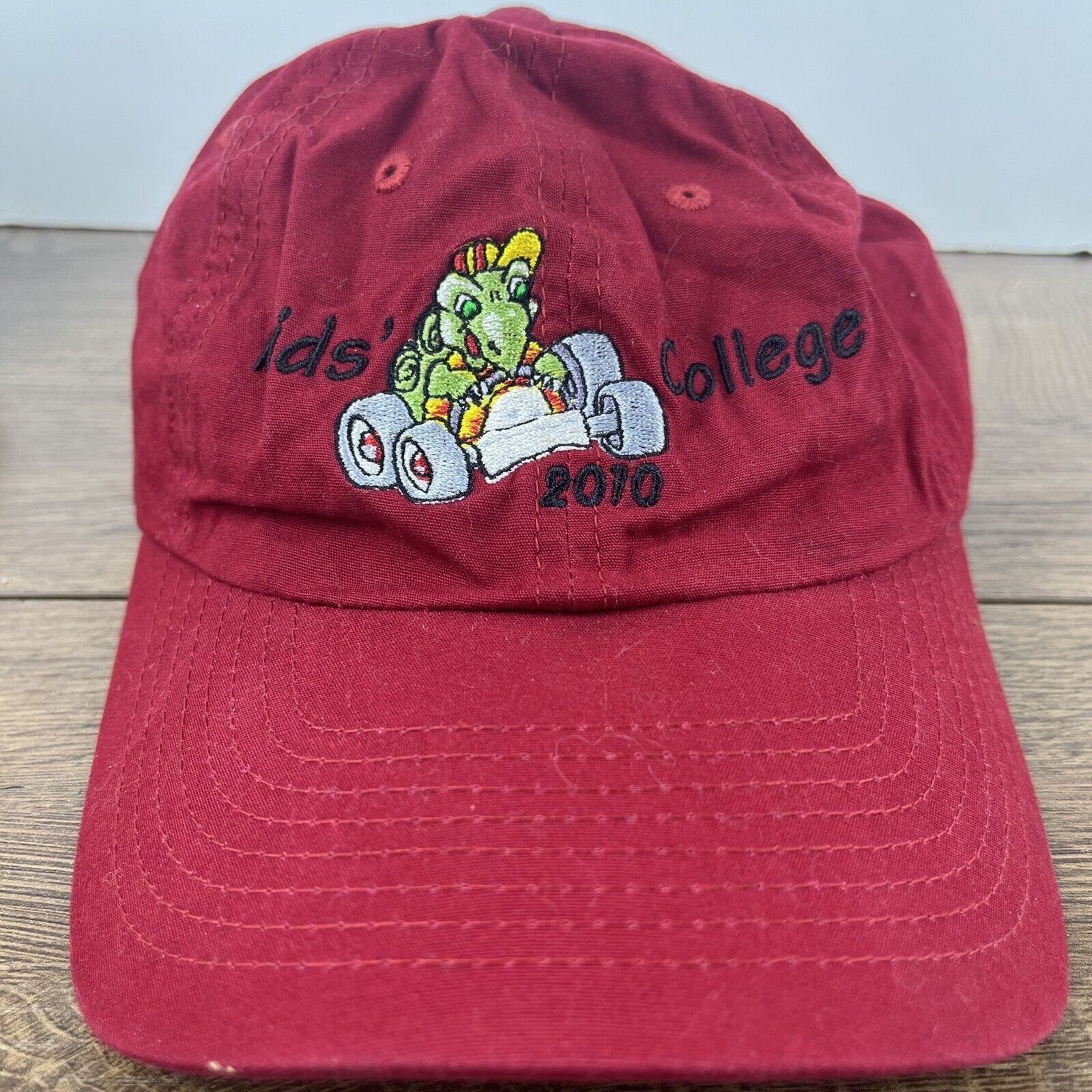 Other Kids College Hat Red Hat Adjustable Adult Size Hat Red Cap Size ONE SIZE - 2 Thumbnail