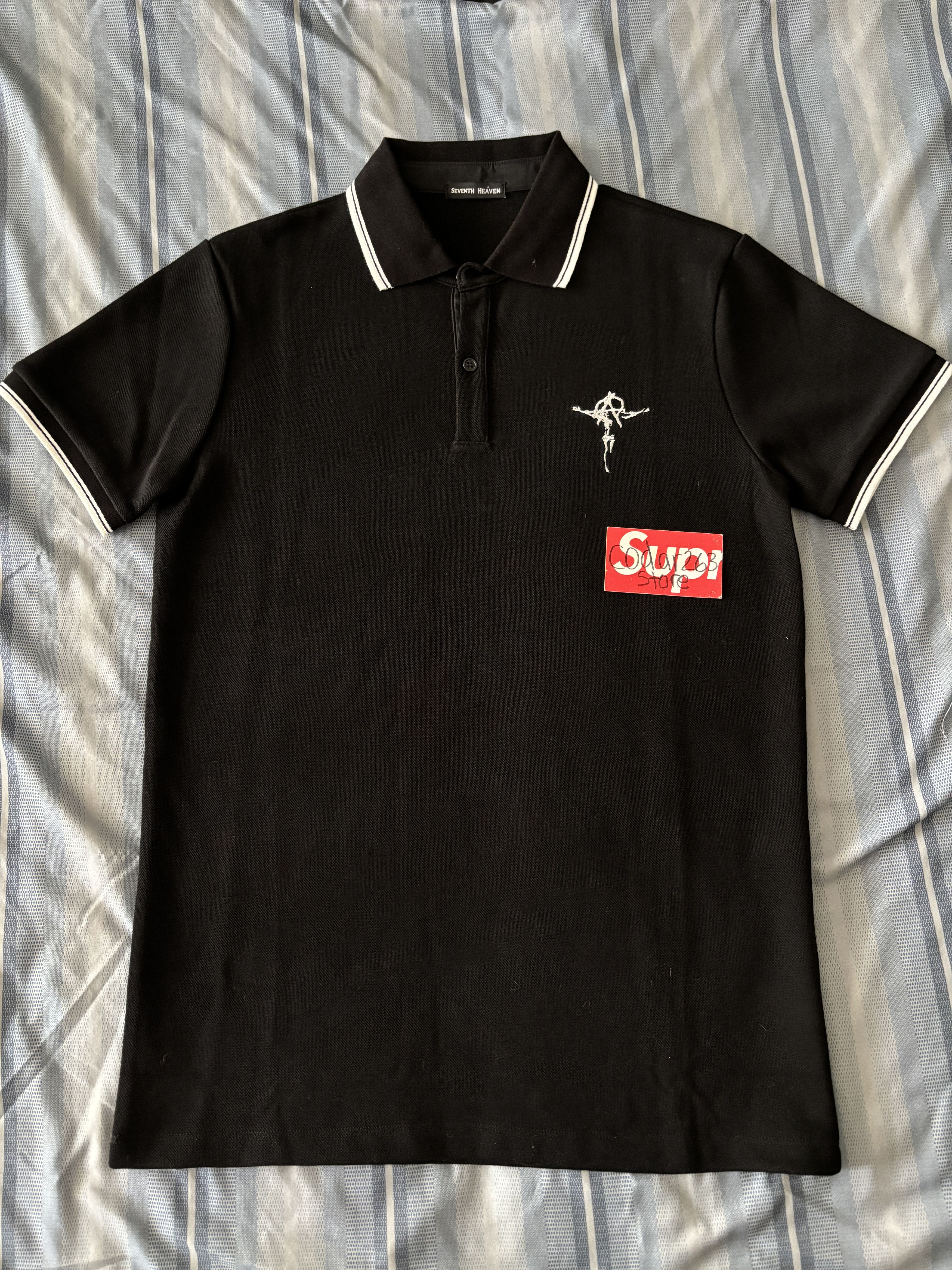 Seventh Heaven Anarchy Pique Polo Shirt - Seventh Heaven Black Medium Size US M / EU 48-50 / 2 - 2 Thumbnail