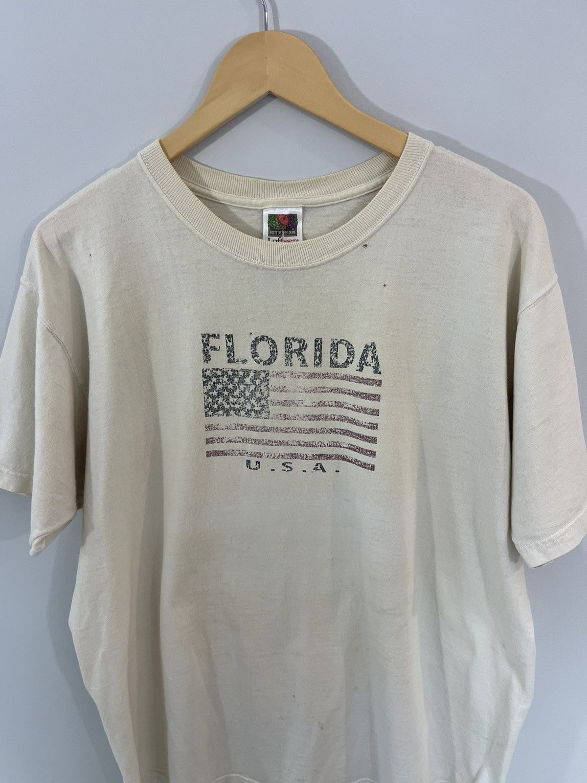Vintage Distressed Sun Faded Florida Graphic Tee Size US XL / EU 56 / 4 - 2 Thumbnail