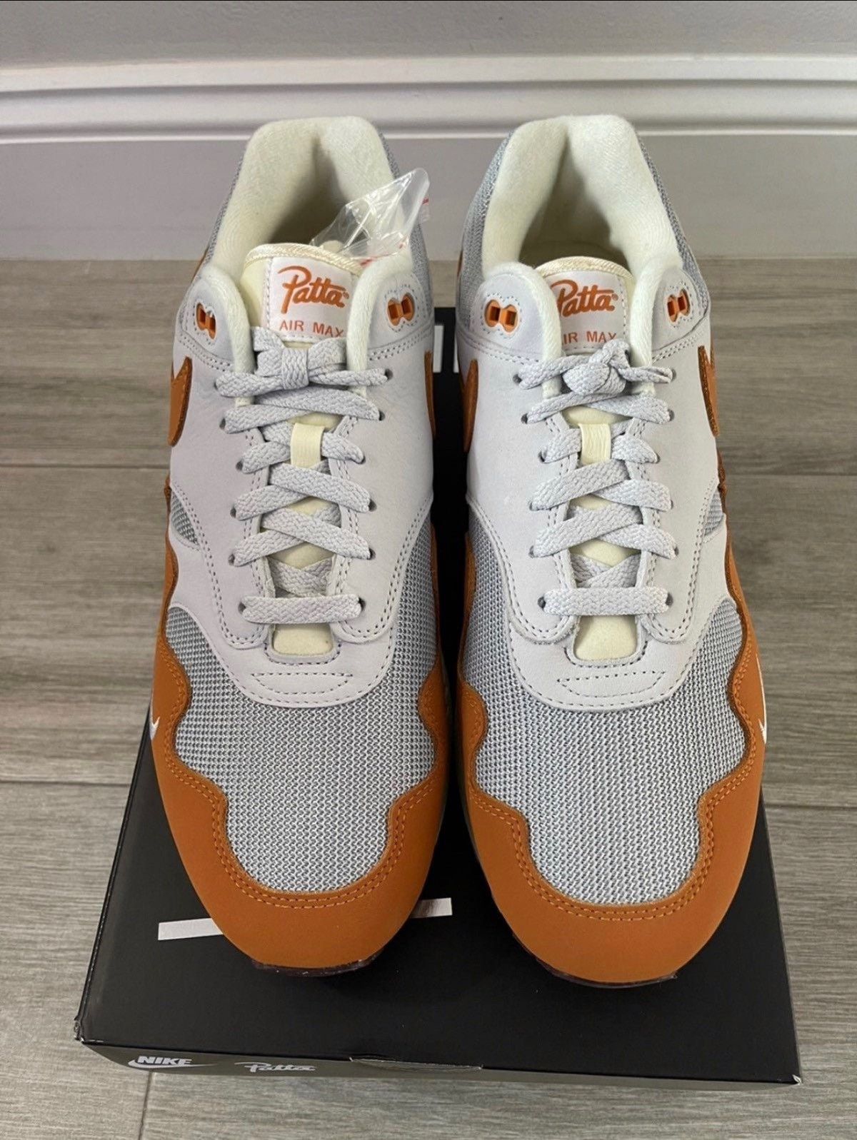 Nike × Patta Patta Nike Air Max 1 Monarch Metallic Silver Platinum Sz 12 Size US 12 / EU 45 - 5 Thumbnail