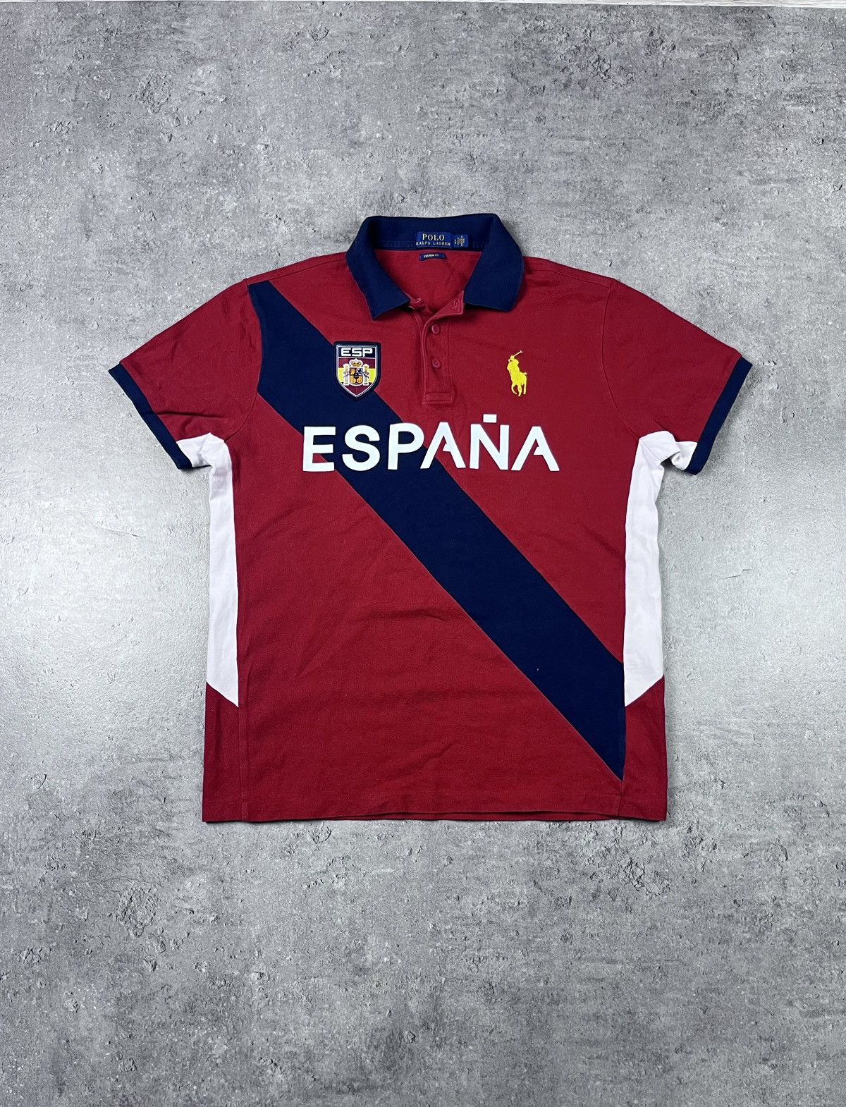 image of Polo Ralph Lauren x Ralph Lauren Vintage Y2K Chief Keef Ralph Laurent London Polo Espana in Red (Si