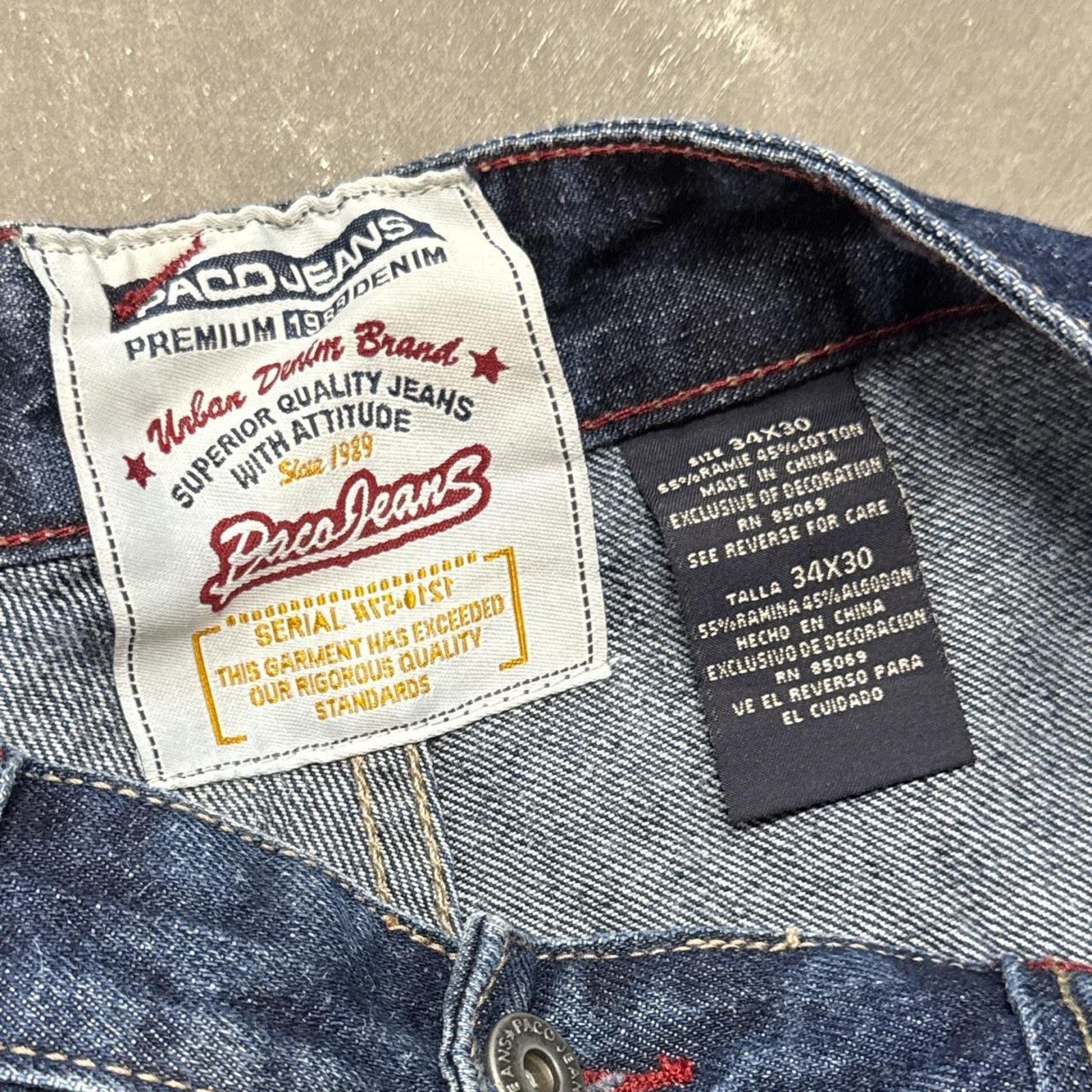 Vintage Vintage Y2K Paco Jeans Multi Pocket Baggy Jeans NWT Size US 34 / EU 50 - 3 Thumbnail