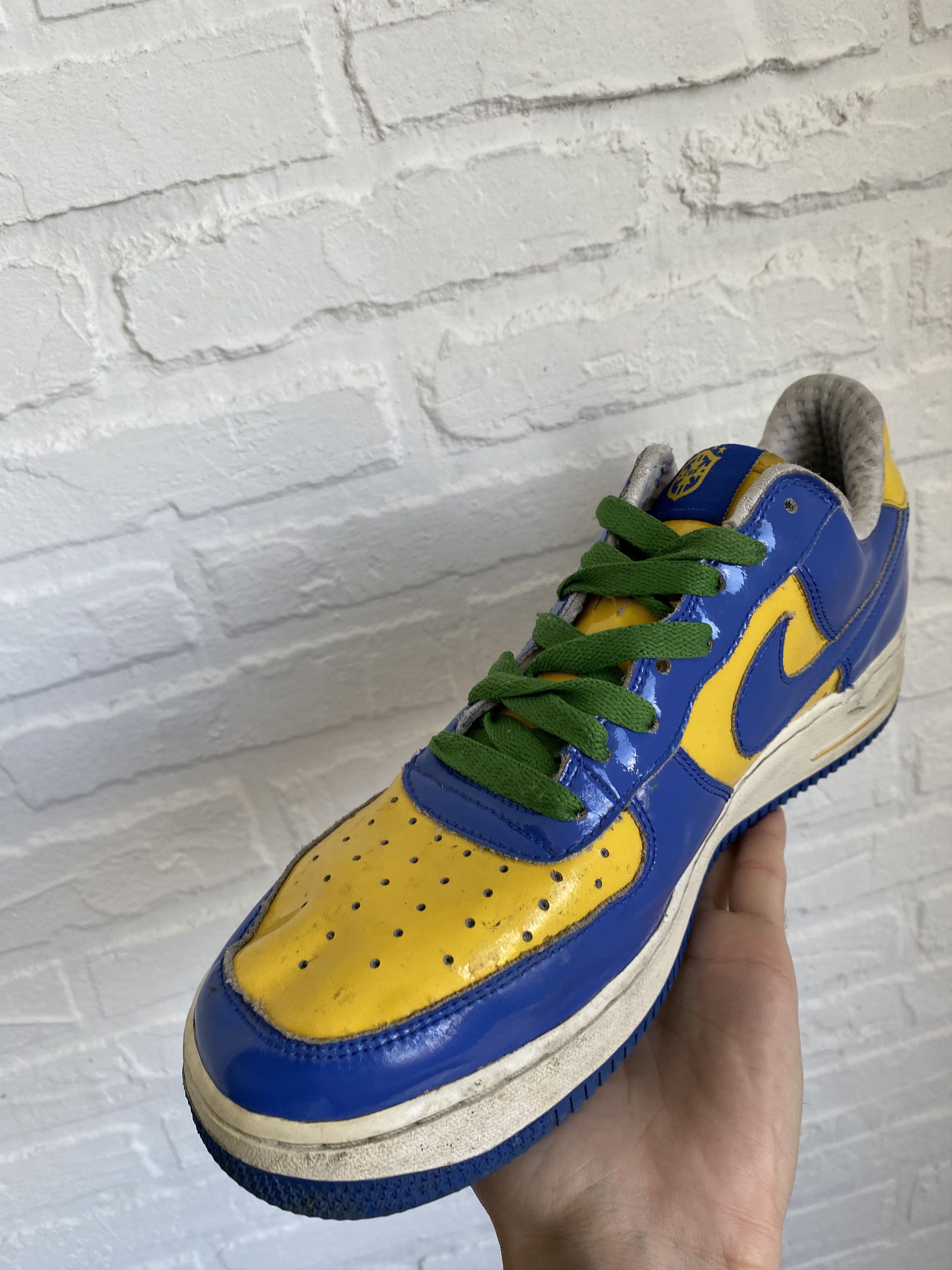 Nike Vintage Nike Air Force 1 Premium Brazil World Cup 2006 Size US 10 / EU 43 - 5 Thumbnail