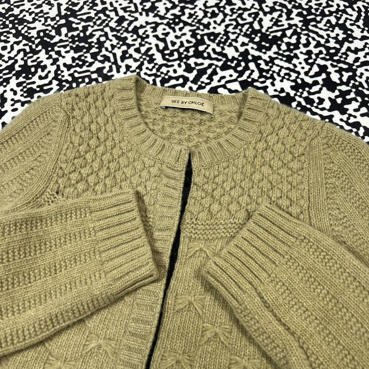 See by Chloe See By Chloe Knitted Wool Cardigan Sweater Y2K Luxury Style Size XS / US 0-2 / IT 36-38 - 10 Thumbnail