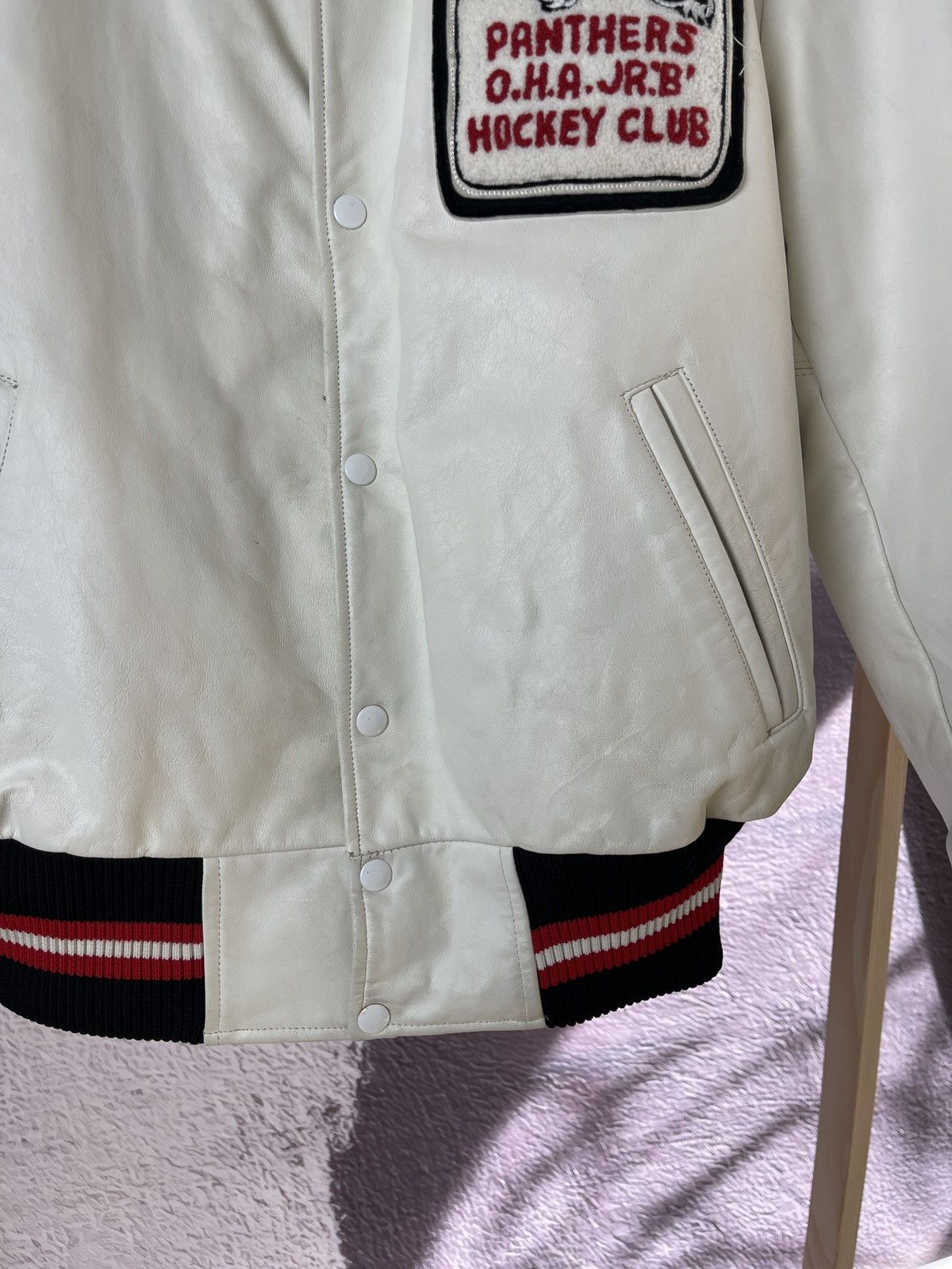 Apollo Apollo leather vintage 90s varsity jacket panthers hockey Size US L / EU 52-54 / 3 - 7 Thumbnail