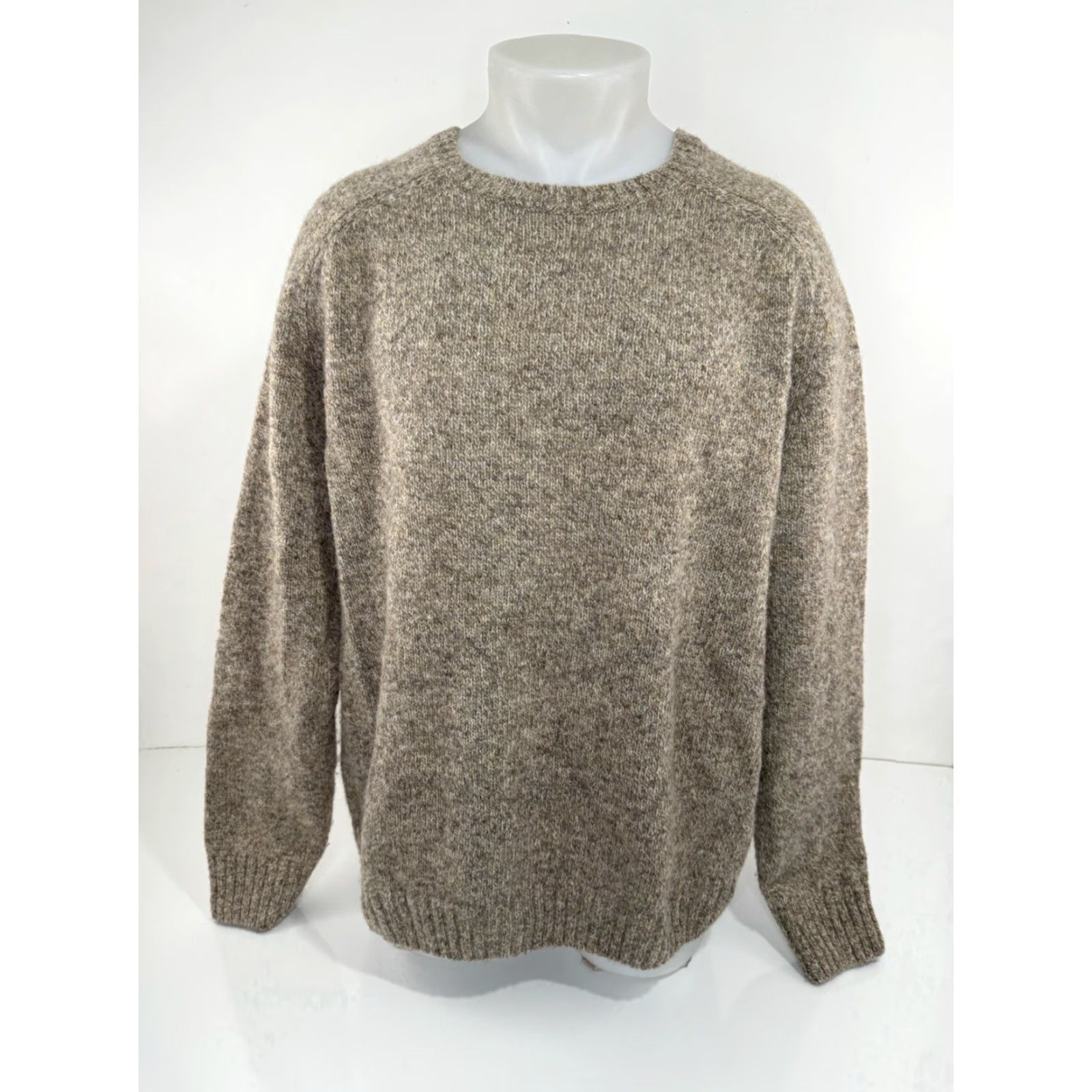 CO BEST MADE CO Sweater 2XL Wool Knit Pullover Mens Brown 100% Wool Vintage Style Pullover Mens Size US XXL / EU 58 / 5 - 2 Thumbnail