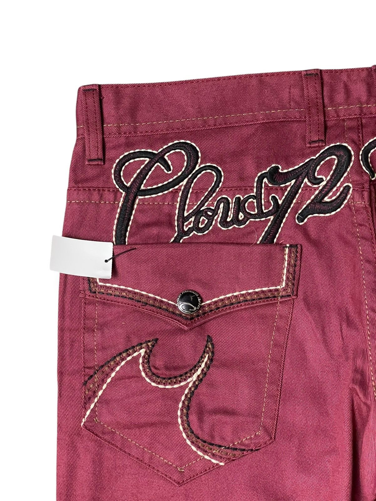 Japanese Brand × Vintage Vintage CLOUD72 Denim Embroidered Jeans (92) Size US 35 - 4 Thumbnail