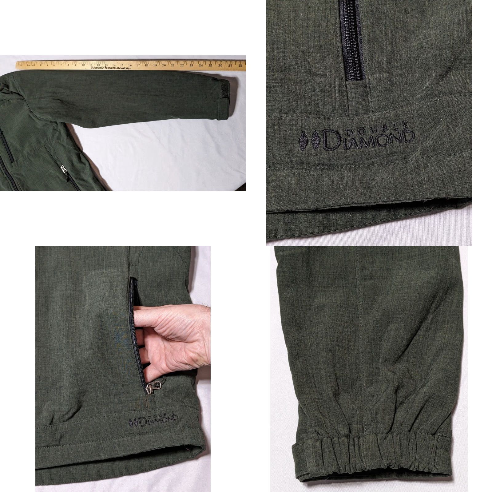 Black Diamond BLACK DIAMOND DOUBLE DIAMOND Men Small Green Full Zip Soft Shell Fleece Lined Jacket EUC Size US S / EU 44-46 / 1 - 9 Thumbnail