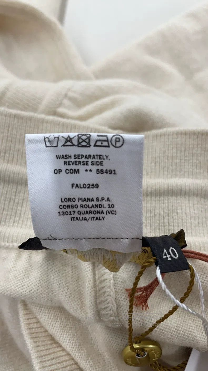 Loro Piana Loro Piana Beige Knit Pants Size 26" / US 2 / IT 38 - 4 Thumbnail