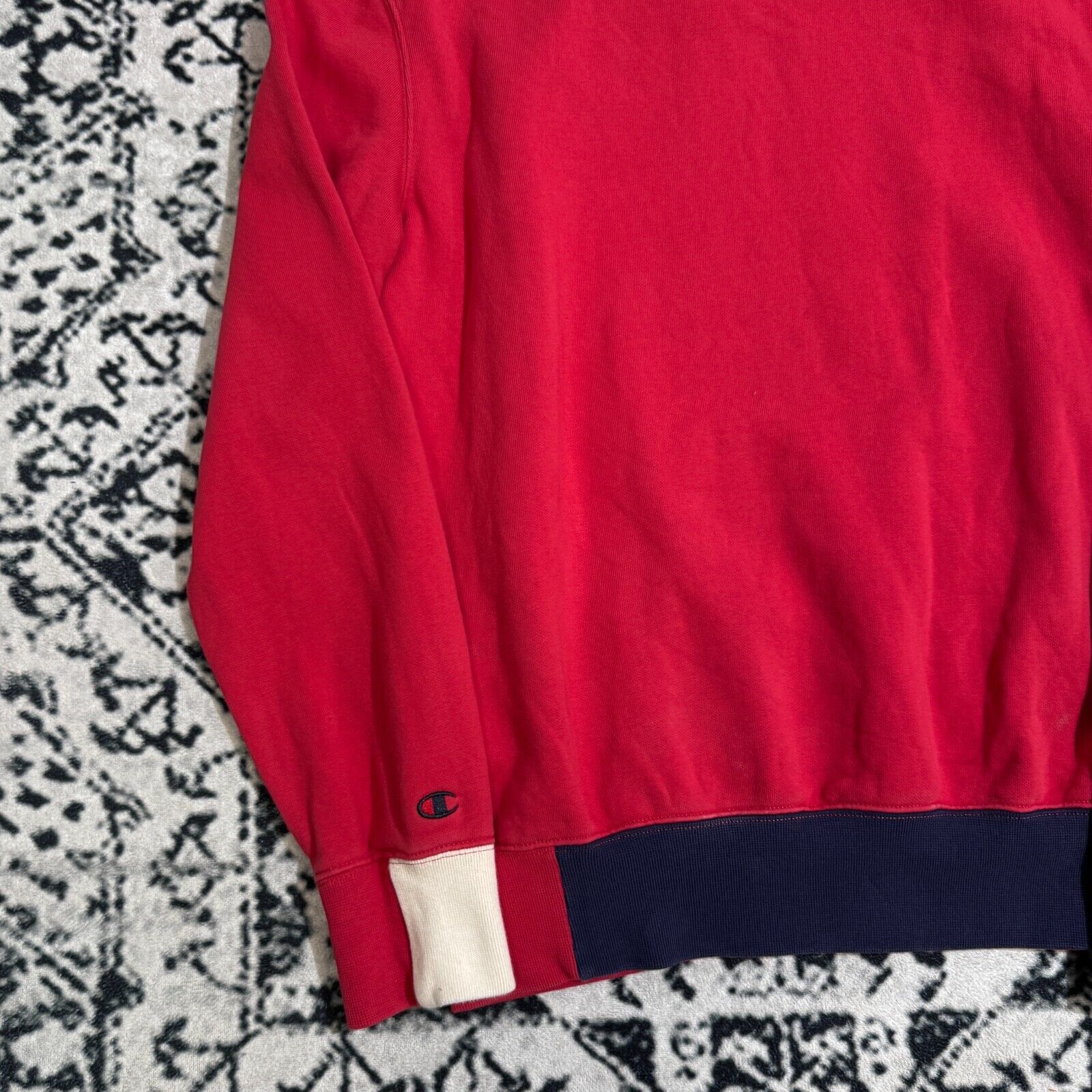 Champion × Vintage Vintage Champion Unisex Red Cotton Hoodie Size S Y2K 90s Size US S / EU 44-46 / 1 - 13 Thumbnail