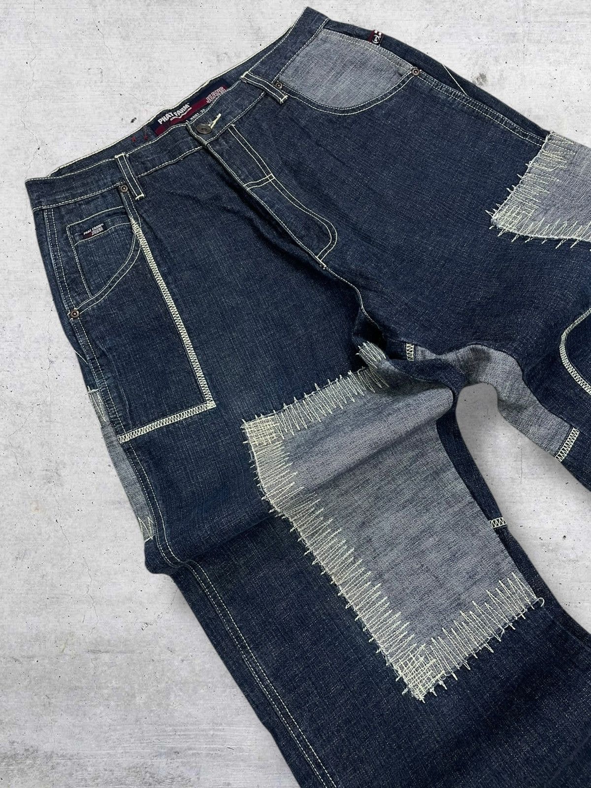Hysteric Glamour VINTAGE PHAT FARM 90S OG JAPAN DESIGNER PATCHWORK DENIM Size US 32 / EU 48 - 7 Thumbnail