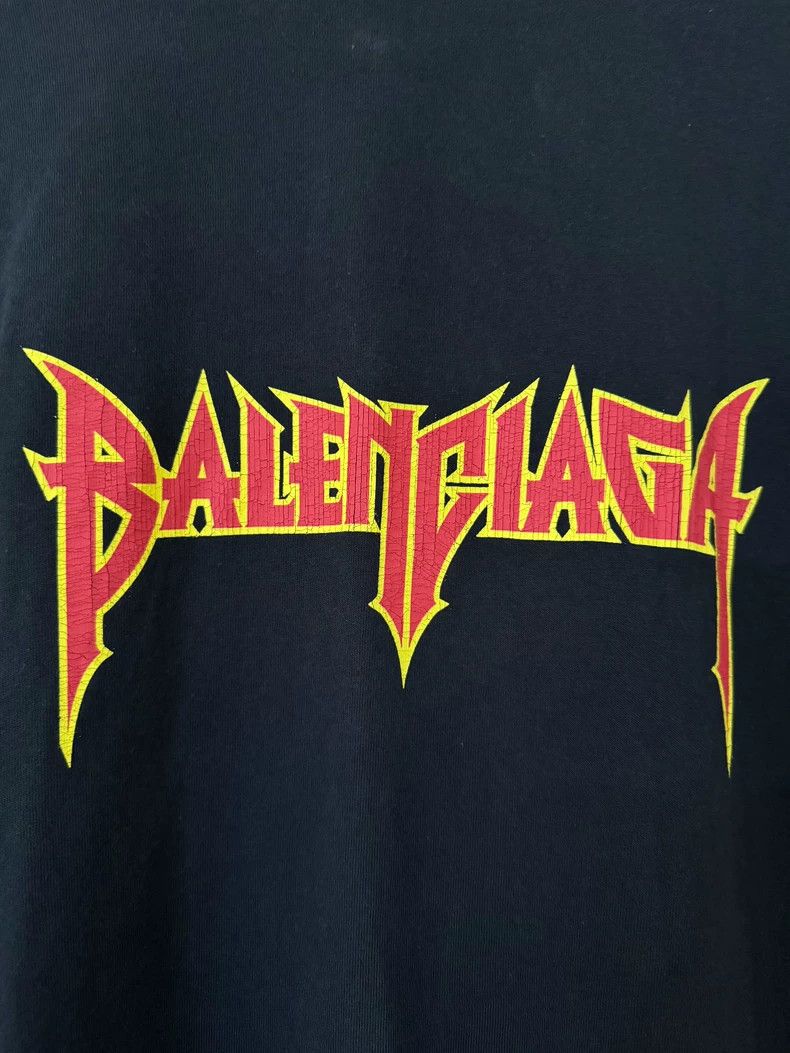 Balenciaga Balenciaga Black Flame Short Sleeve Size US L / EU 52-54 / 3 - 3 Thumbnail