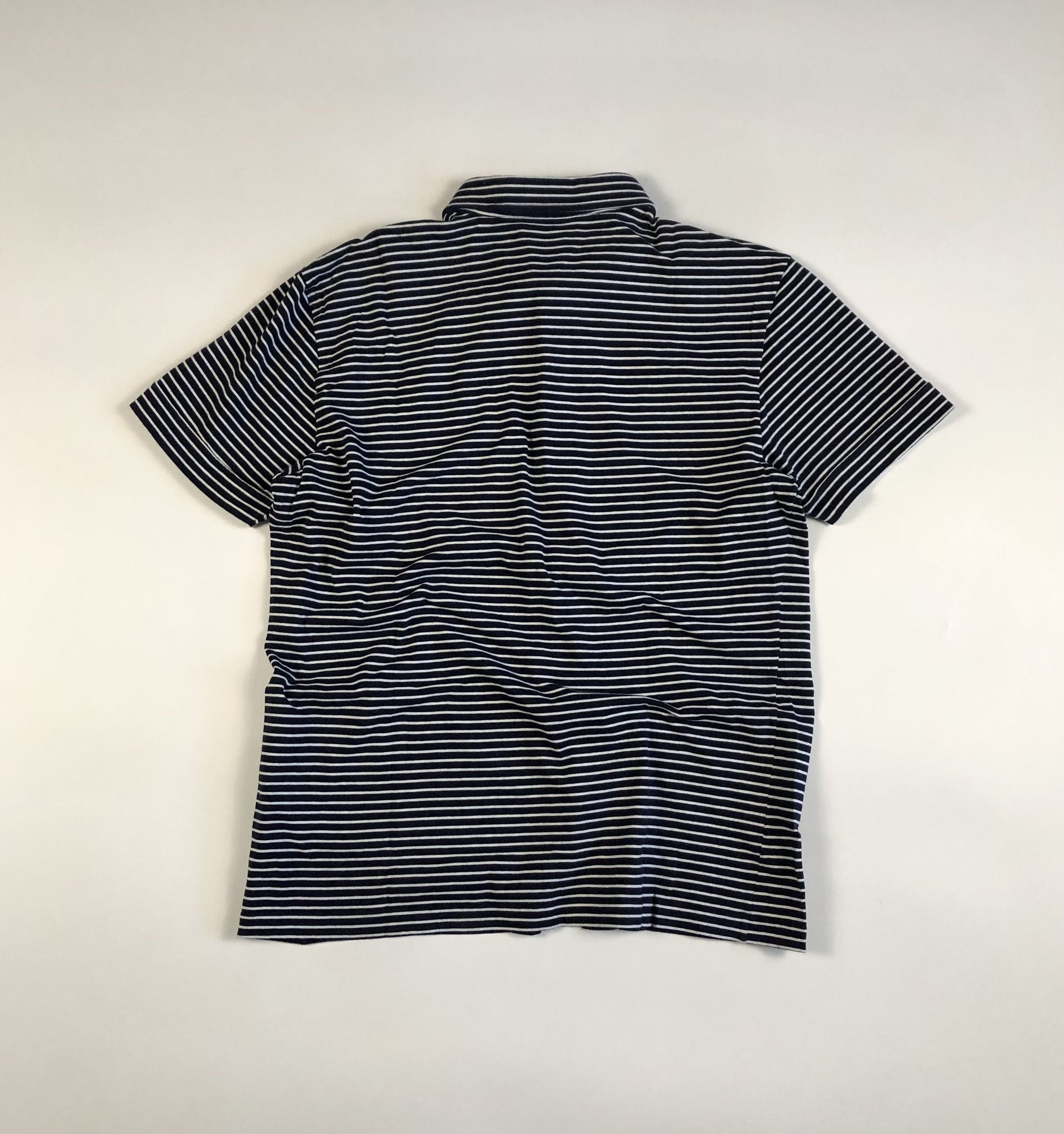 Dolce & Gabbana Dolce & Gabbana Striped Cotton Blend Short Sleeve Shirt Size US M / EU 48-50 / 2 - 6 Thumbnail