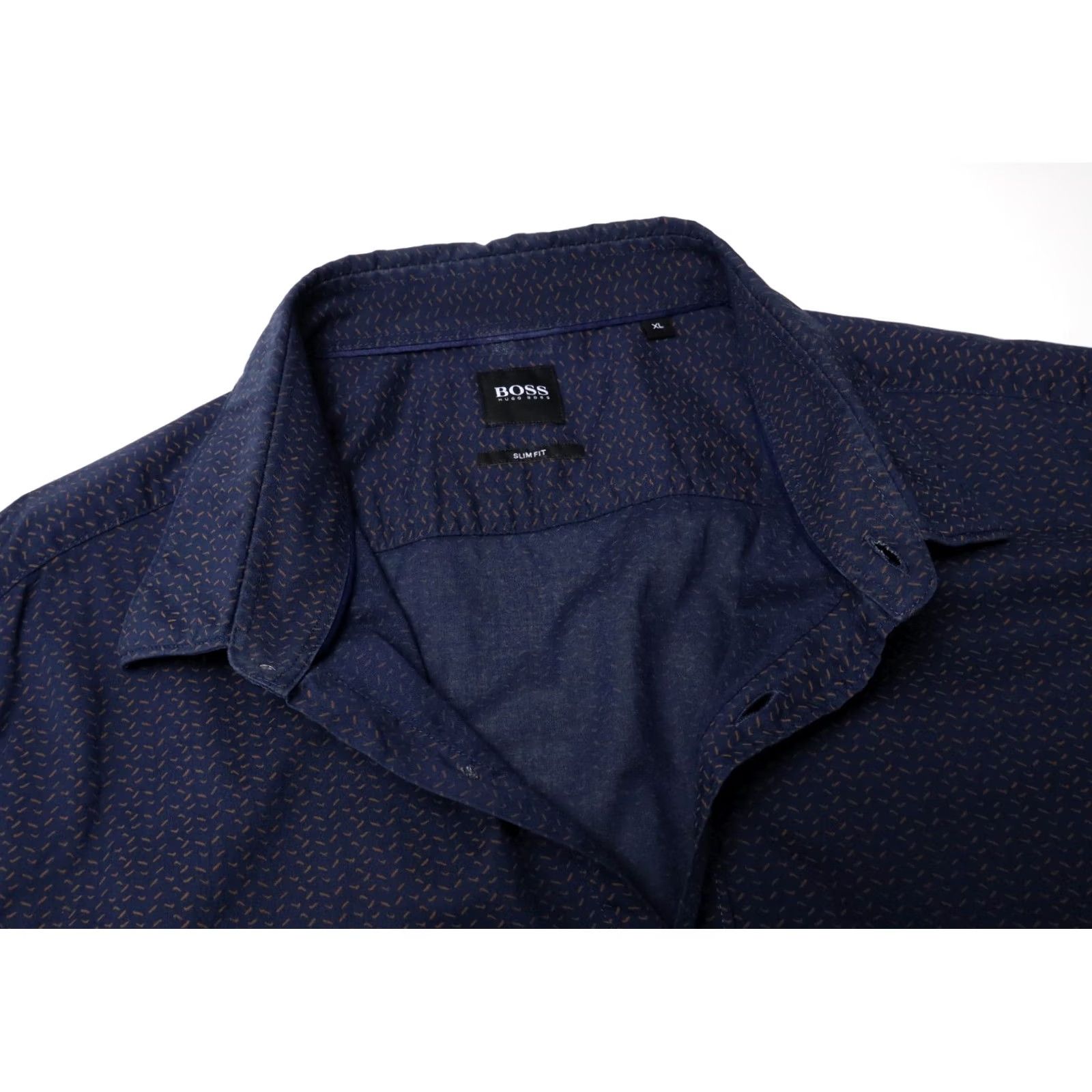 Hugo Boss HUGO BOSS Ronni Slim Fit Shirt Men's XL Patterned Blue Long Sleeve Button Up Size US XL / EU 56 / 4 - 4 Thumbnail